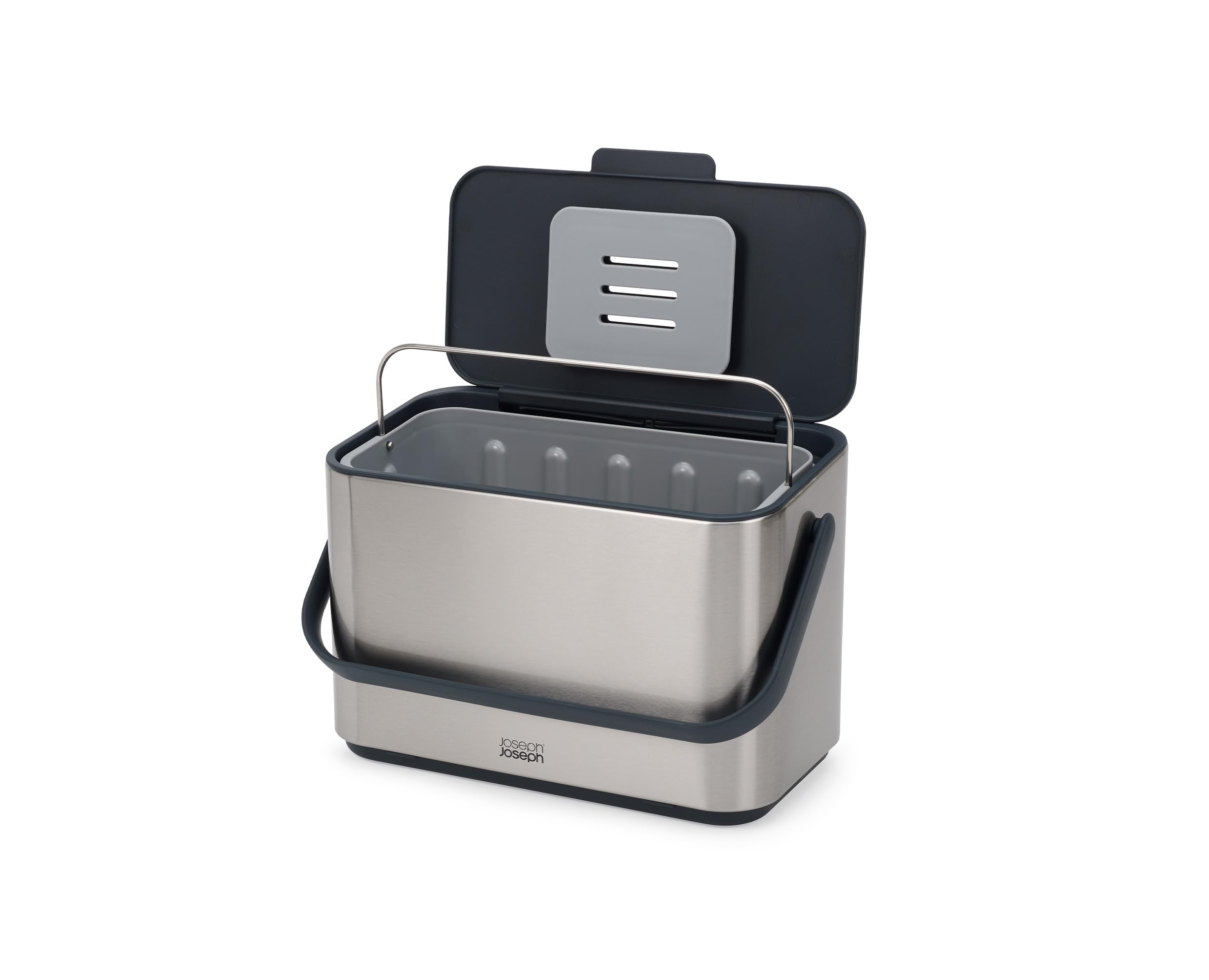 joseph-joseph-collect-edelstahl-komposteimer-4l-mit-inneneimer-und-geruchsfilter image 1