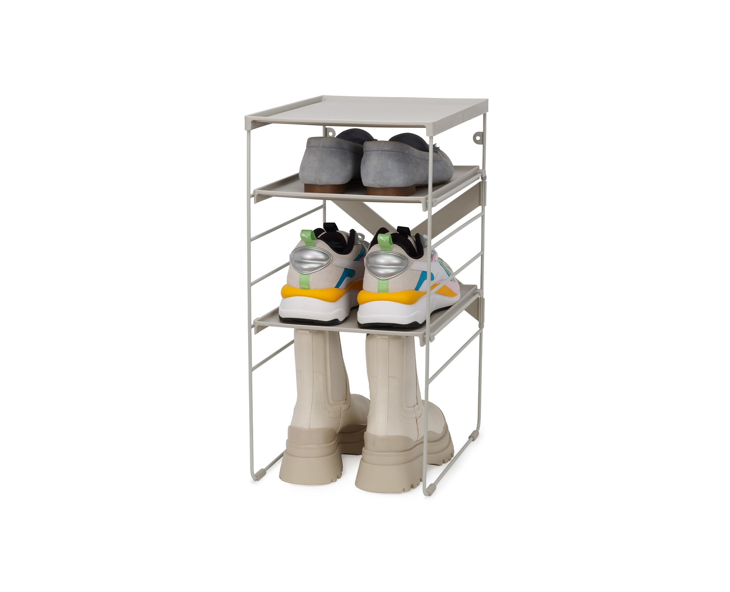 joseph-joseph-level-verstellbares-schuhregal-stahlrahmen-f-r-bis-zu-12-paar-schu image 8