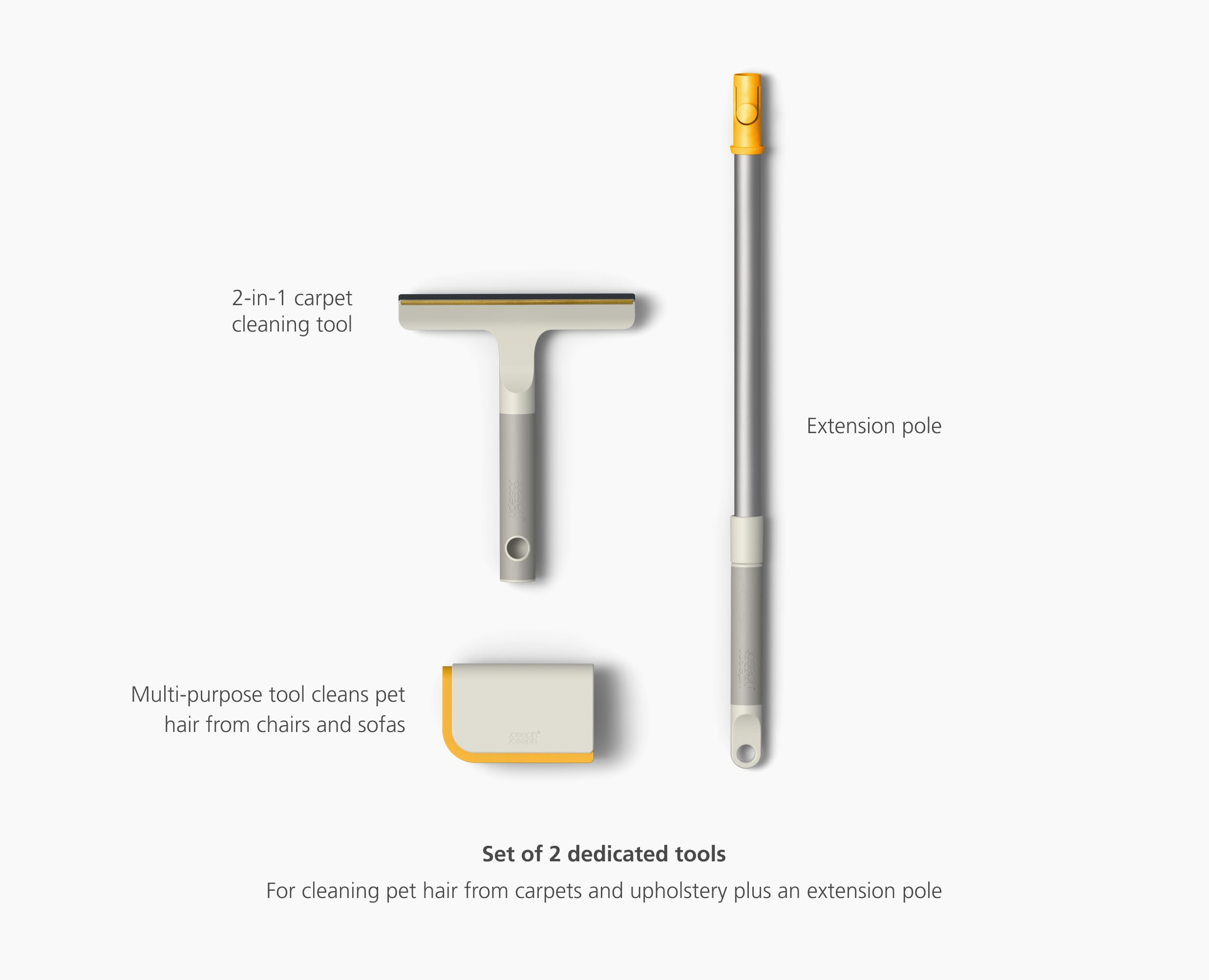 joseph-joseph-cleantech-tierhaar-reinigungsset-3-tlg-teppichharke-polsterb-rsten image 5