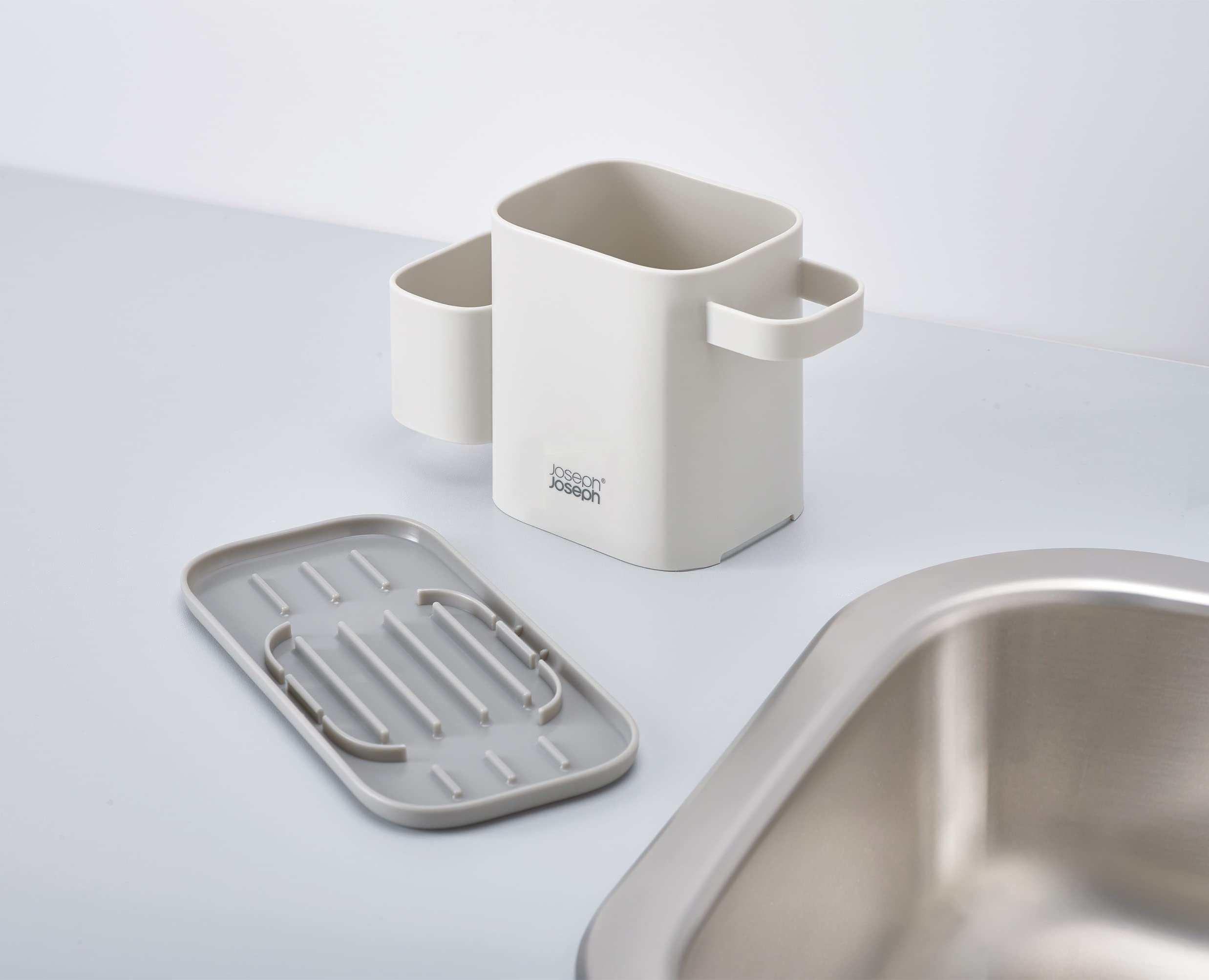 joseph-joseph-duo-sp-lbeckenablage-mit-sp-lmittelpumpe-und-schwammhalter-grau image 4