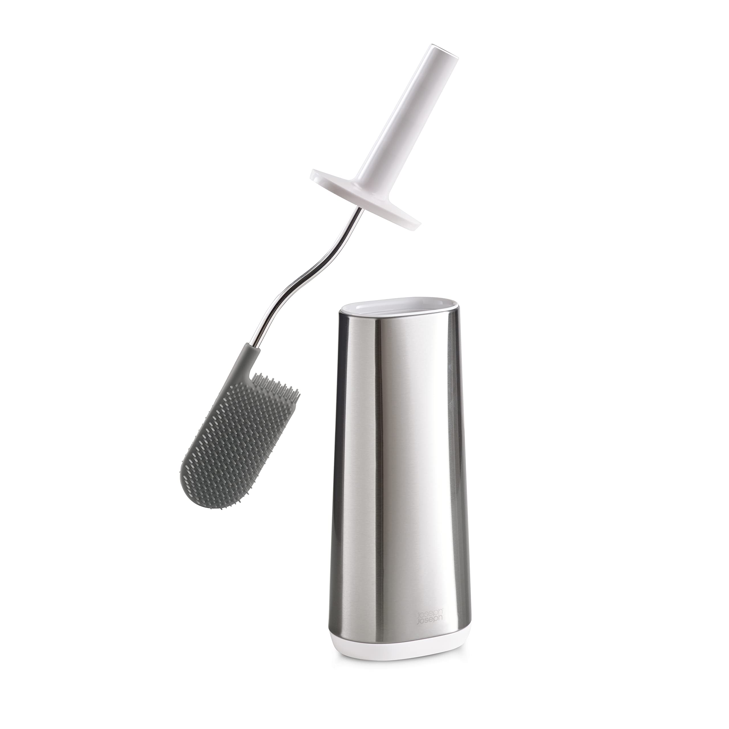 joseph-joseph-flex-lite-silikon-toilettenb-rste-mit-halter-grau-wei image 8