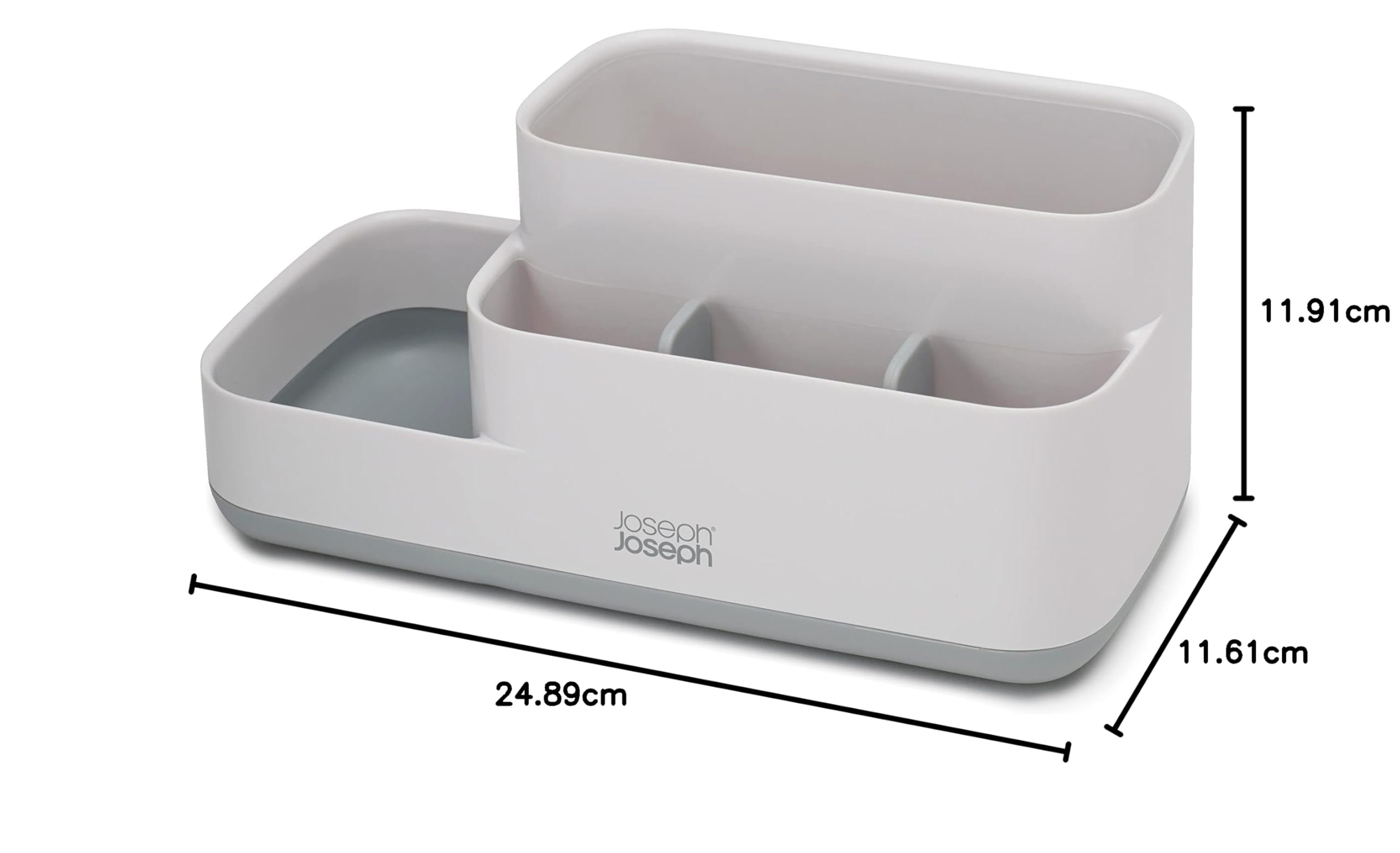 joseph-joseph-easystore-badezimmer-aufbewahrungsbeh-lter-f-r-zubeh-r-grau-wei image 5