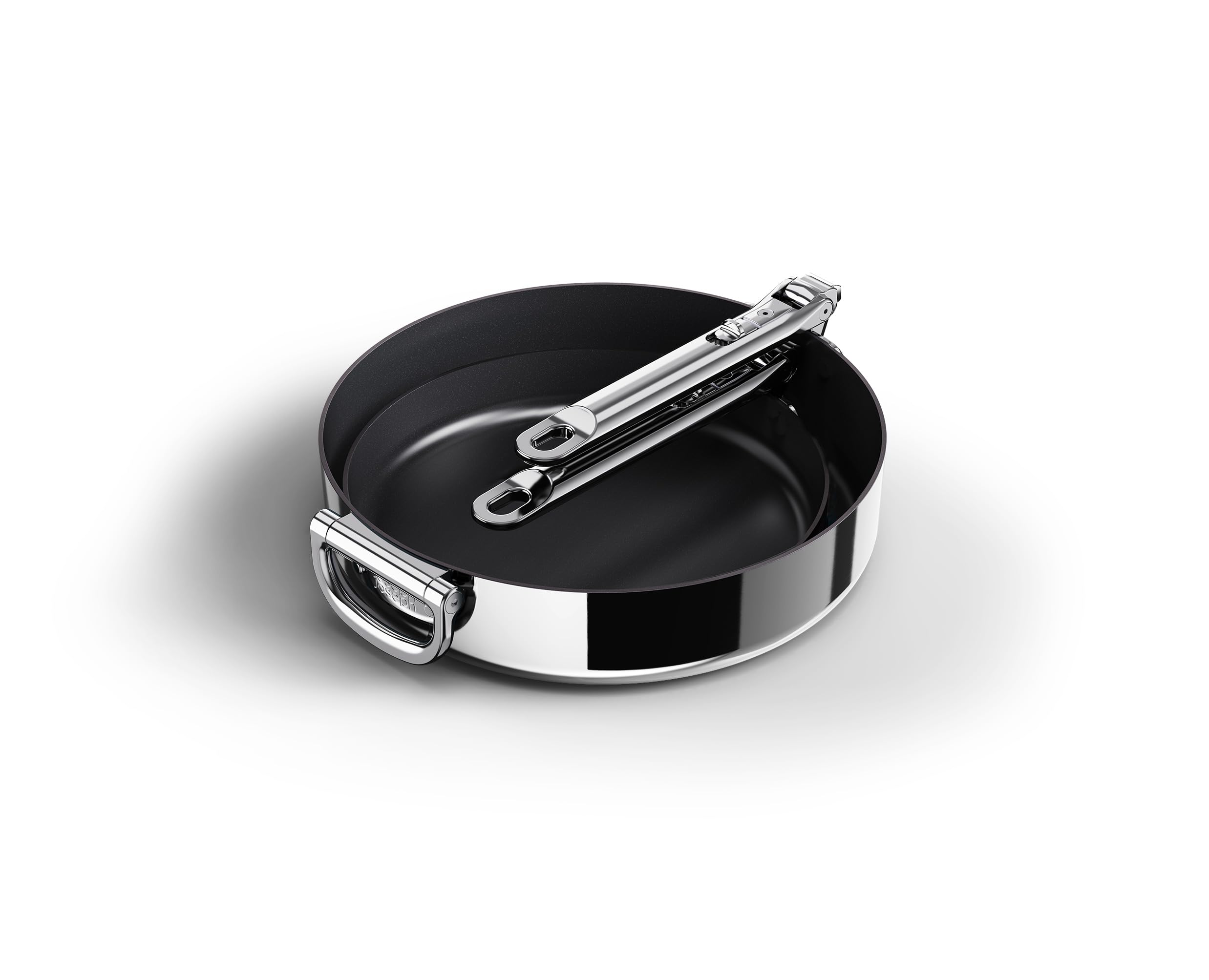 joseph-joseph-space-steel-2-teiliges-edelstahl-bratpfannen-set-24-28-cm-antihaft image 2