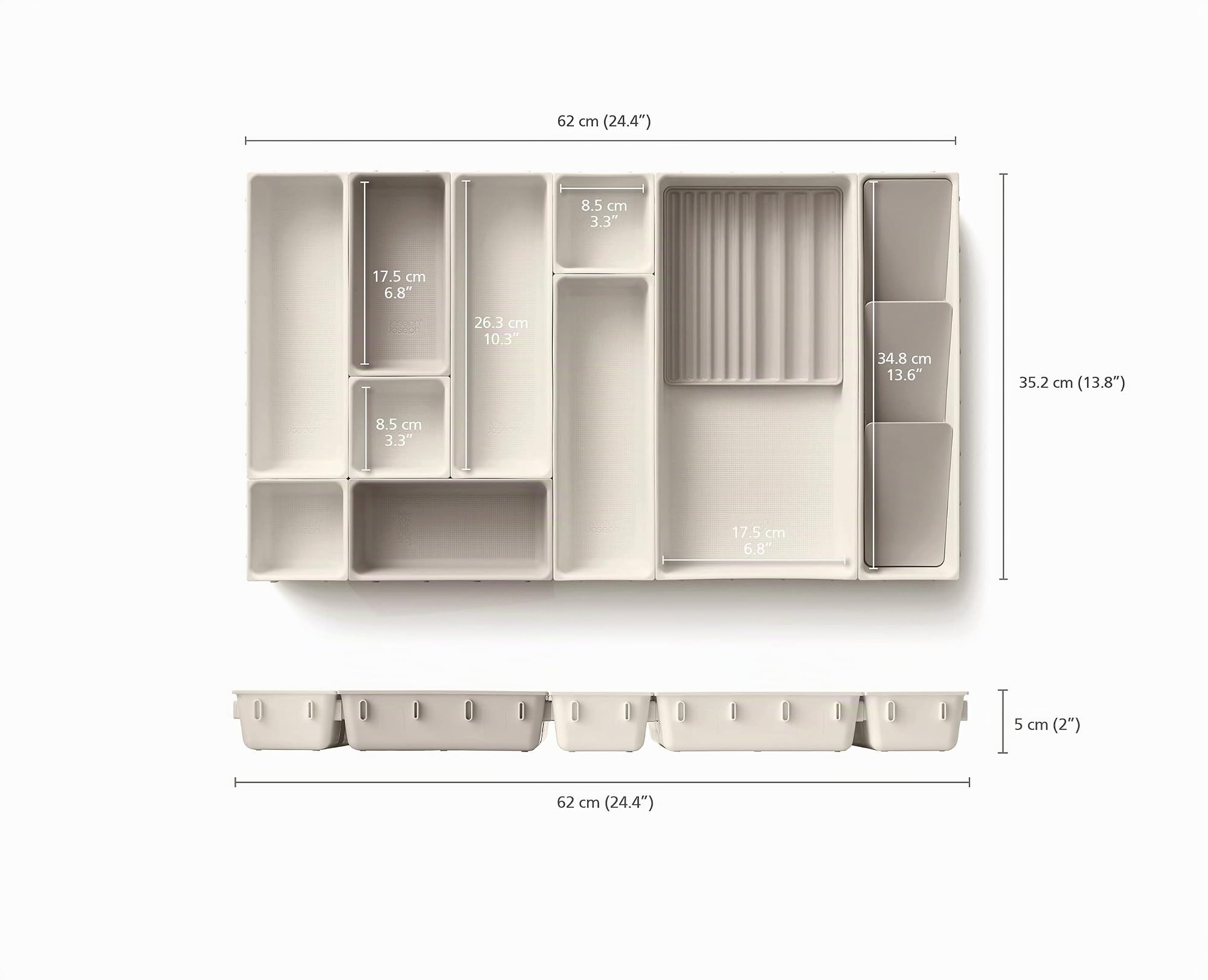 joseph-joseph-viva-modularer-12-teiliger-make-up-organizer-f-r-schubladen-kosmet image 2