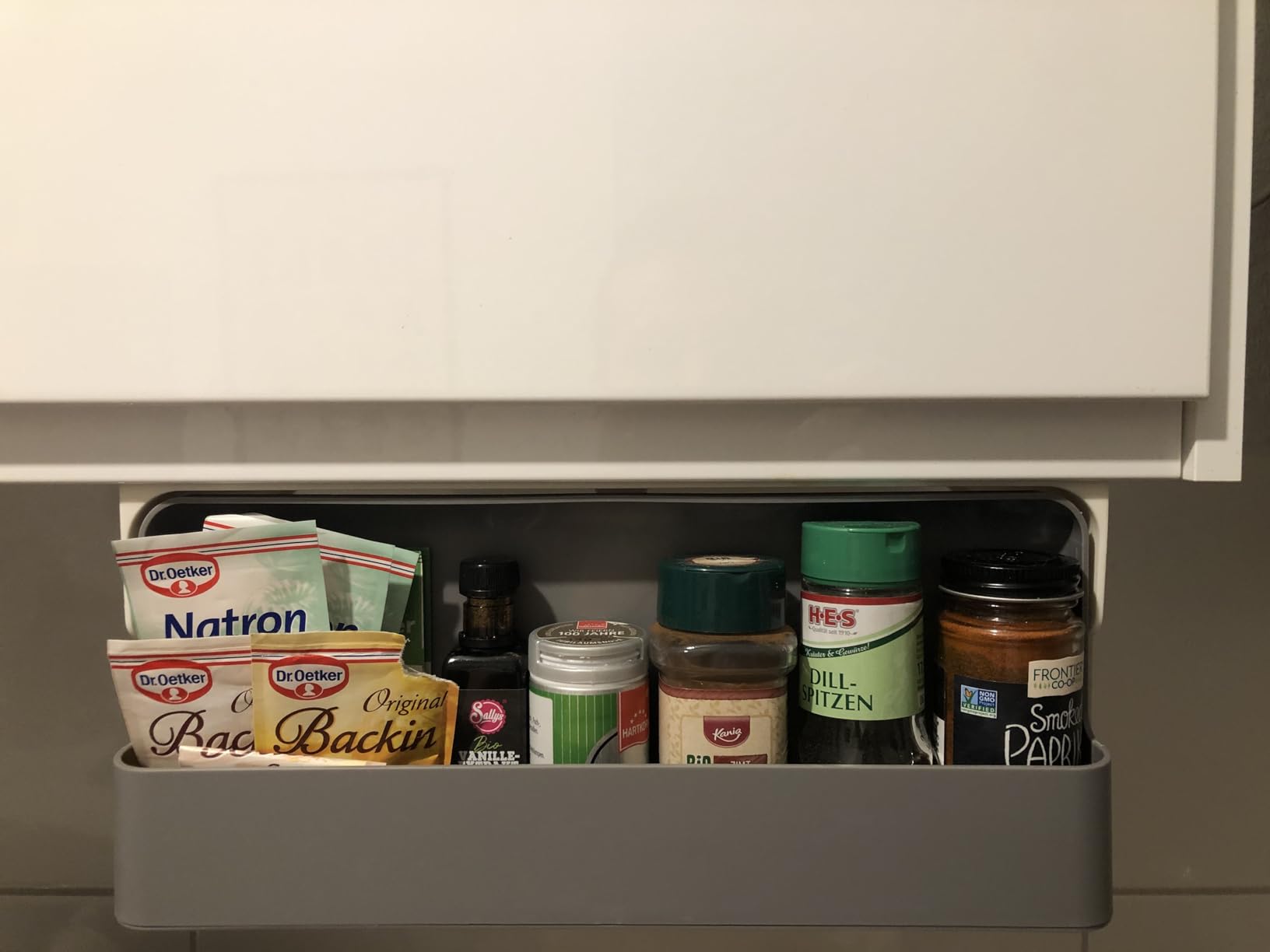 Praktisch, aber nicht für große Gläser