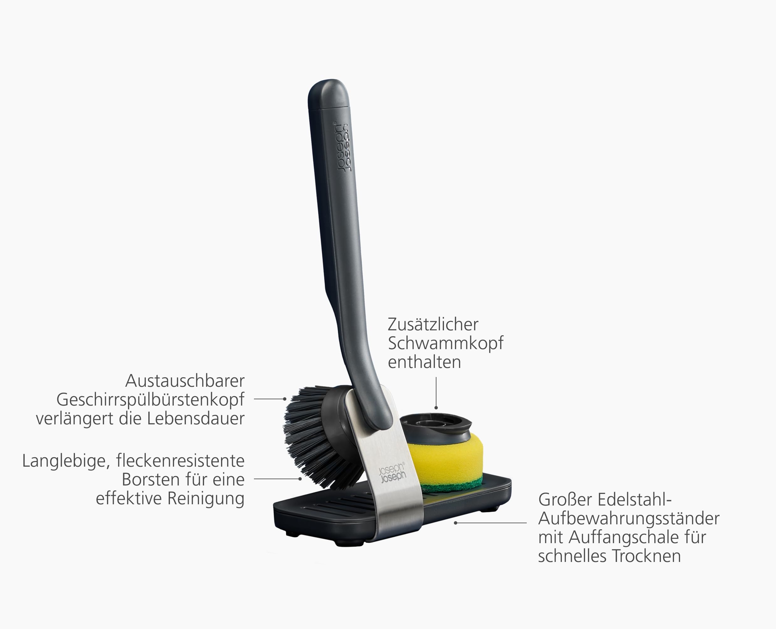 joseph-joseph-sinktech-sp-lb-rsten-und-schwamm-set-mit-edelstahl-st-nder image 5