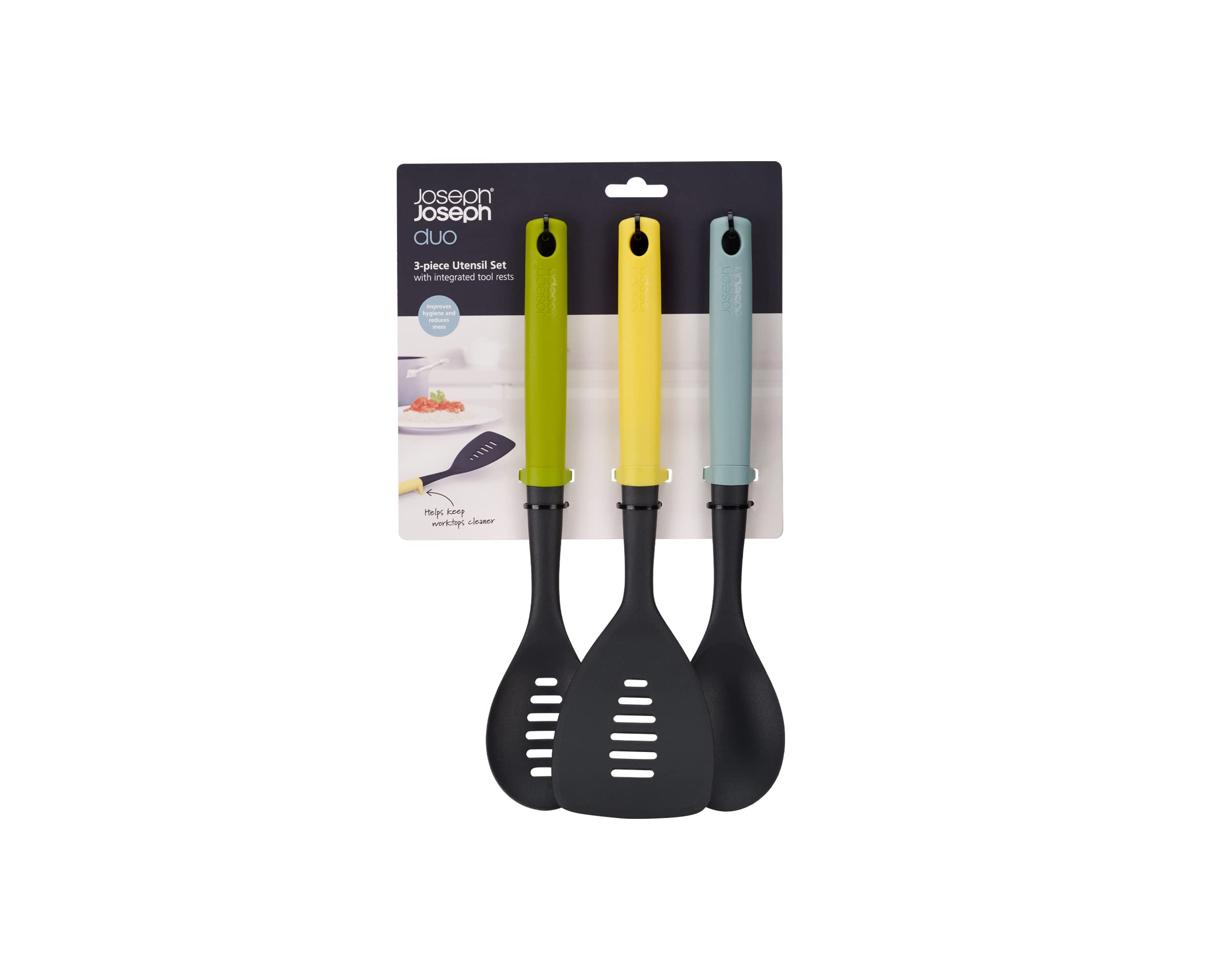 joseph-joseph-duo-3-teiliges-utensilienset-mit-integrierter-werkzeugablage-hygie image 2