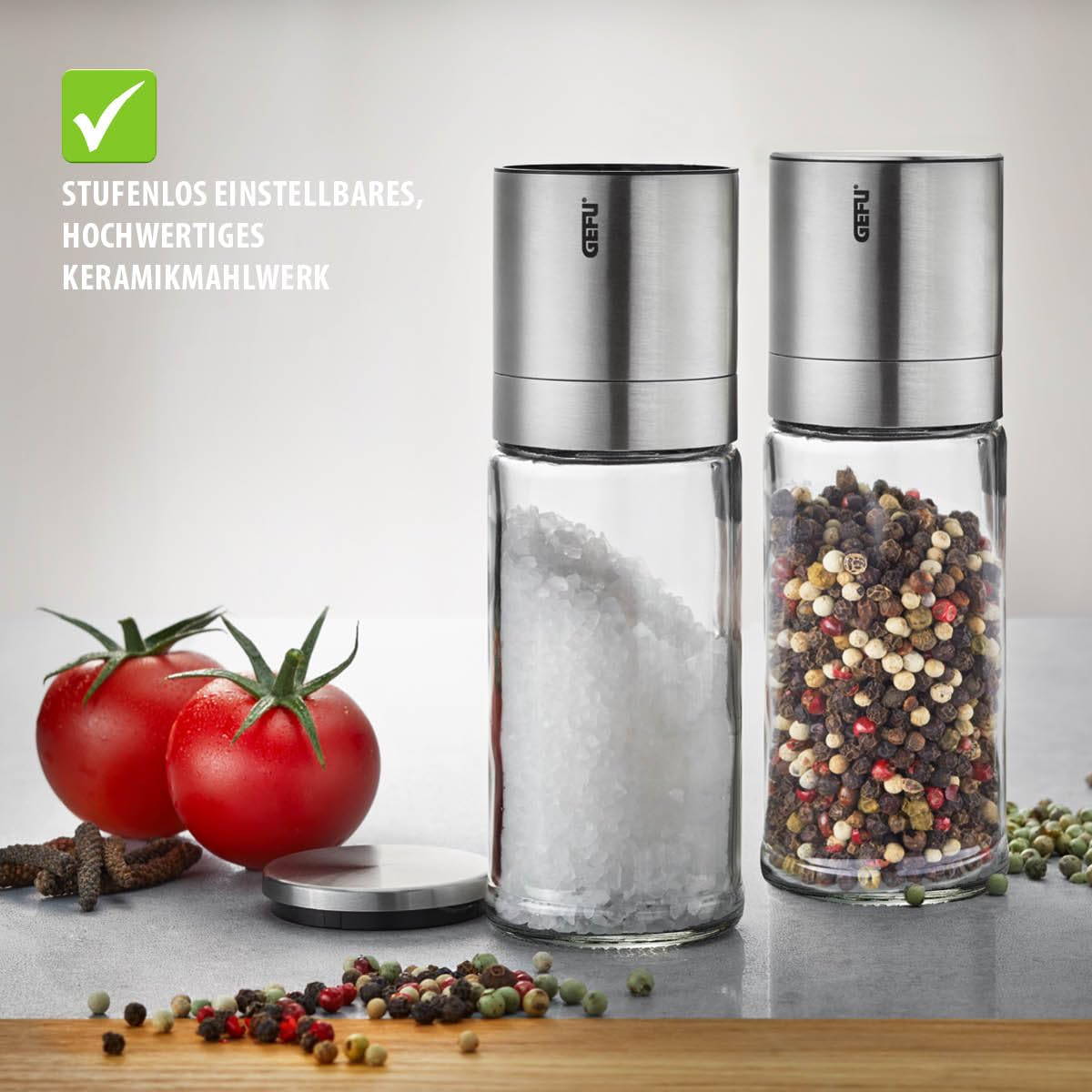 gefu-lamola-salz-und-pfefferm-hle-2er-set-edelstahl-glas-mit-keramikmahlwerk image 3