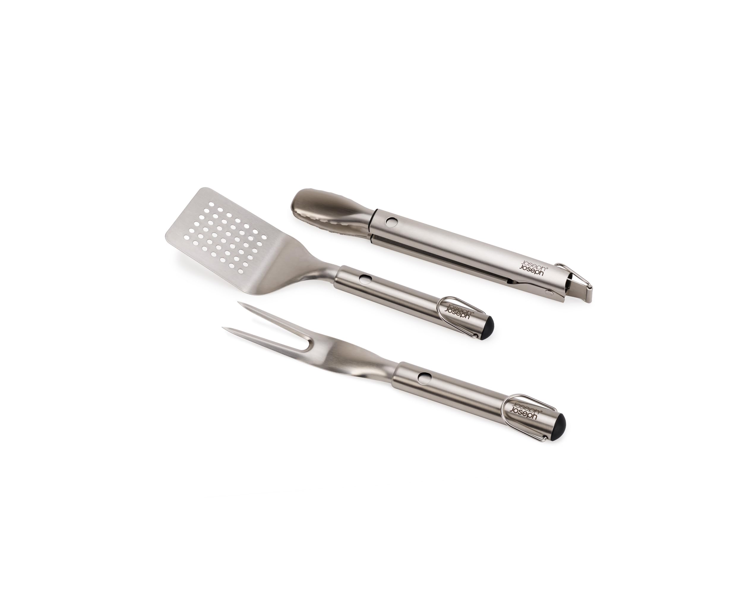 joseph-joseph-grillout-3-teiliges-bbq-utensilien-set-edelstahl-mit-teleskopgriff image 2