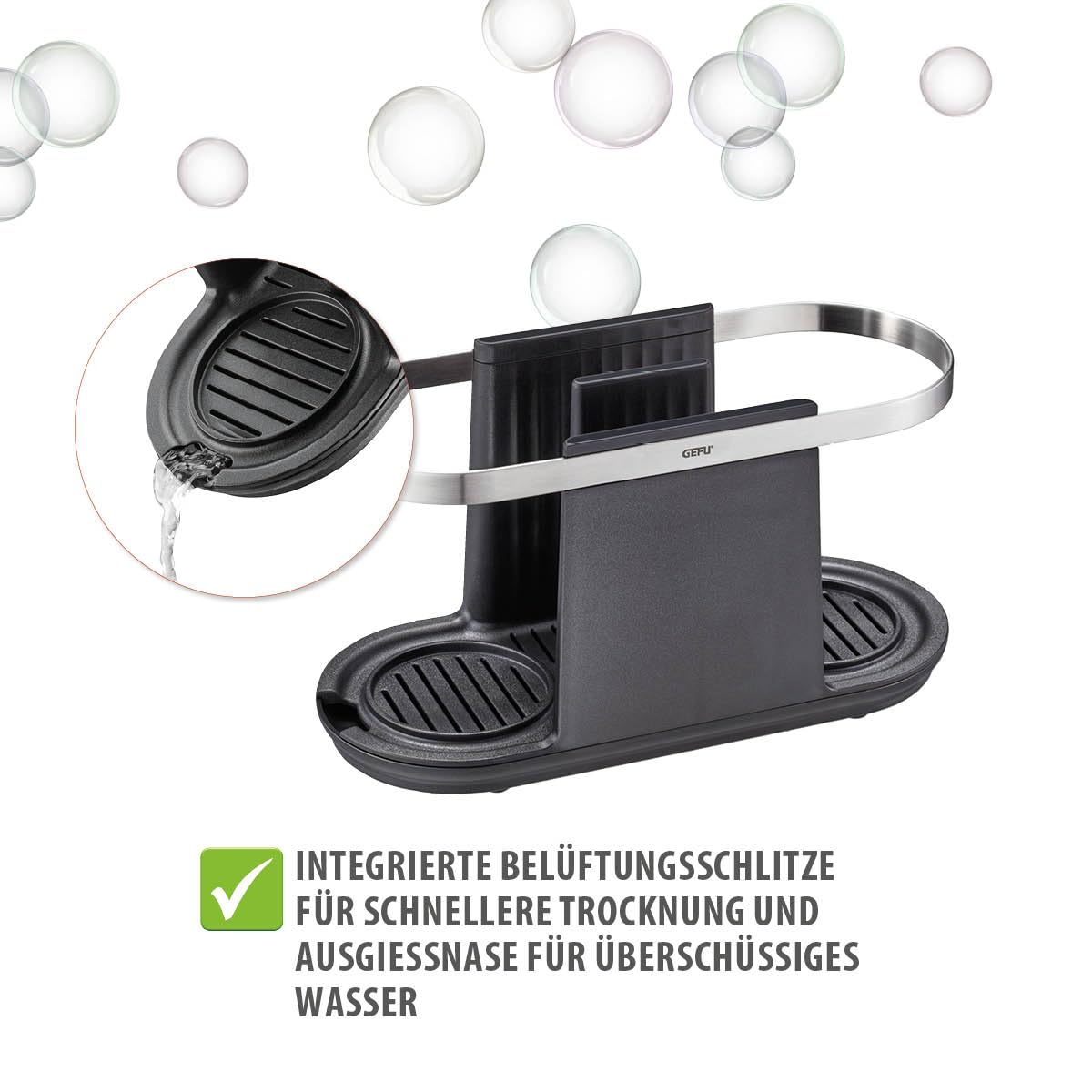 gefu-smartline-k-chen-organizer-sp-lbecken-ordnungssystem-aus-edelstahl-mit-abtr image 5