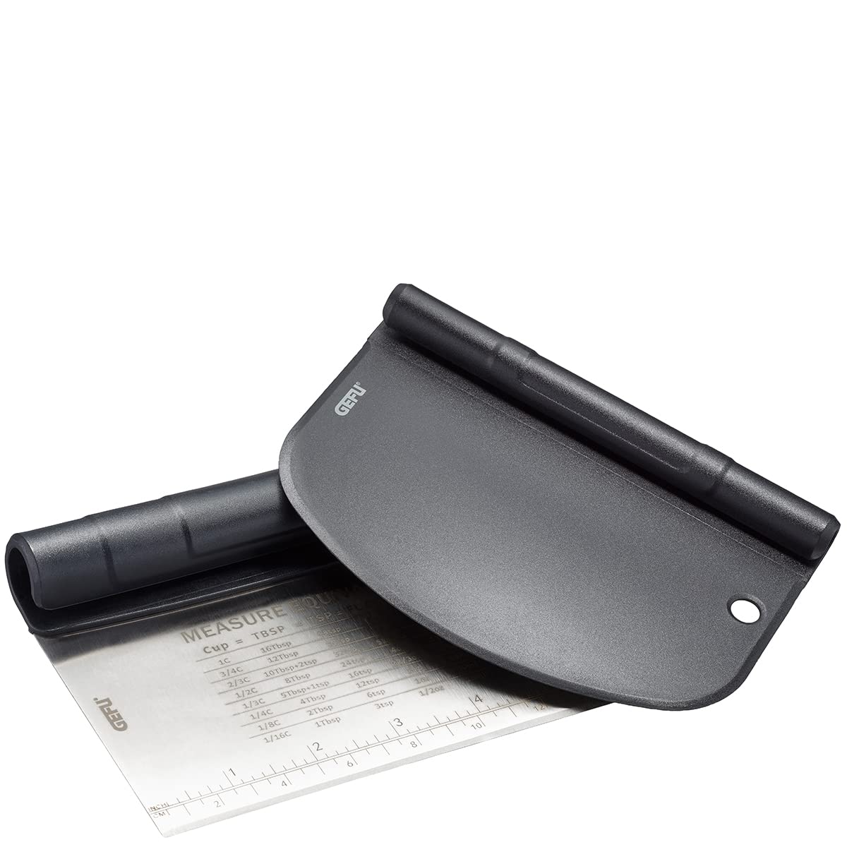 gefu-dutto-teigspachtel-set-2-teilig-teigschaber-teigschneider-mit-messskala-ede image 1
