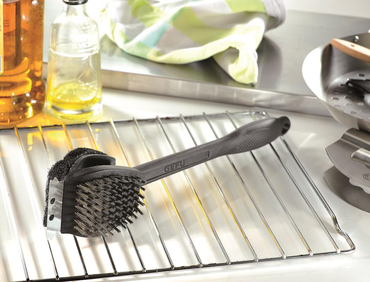 gefu-grillb-rste-3-in-1-bbq-edelstahlborsten-schaber-f-r-b-rsten-scheuern-schabe image 2