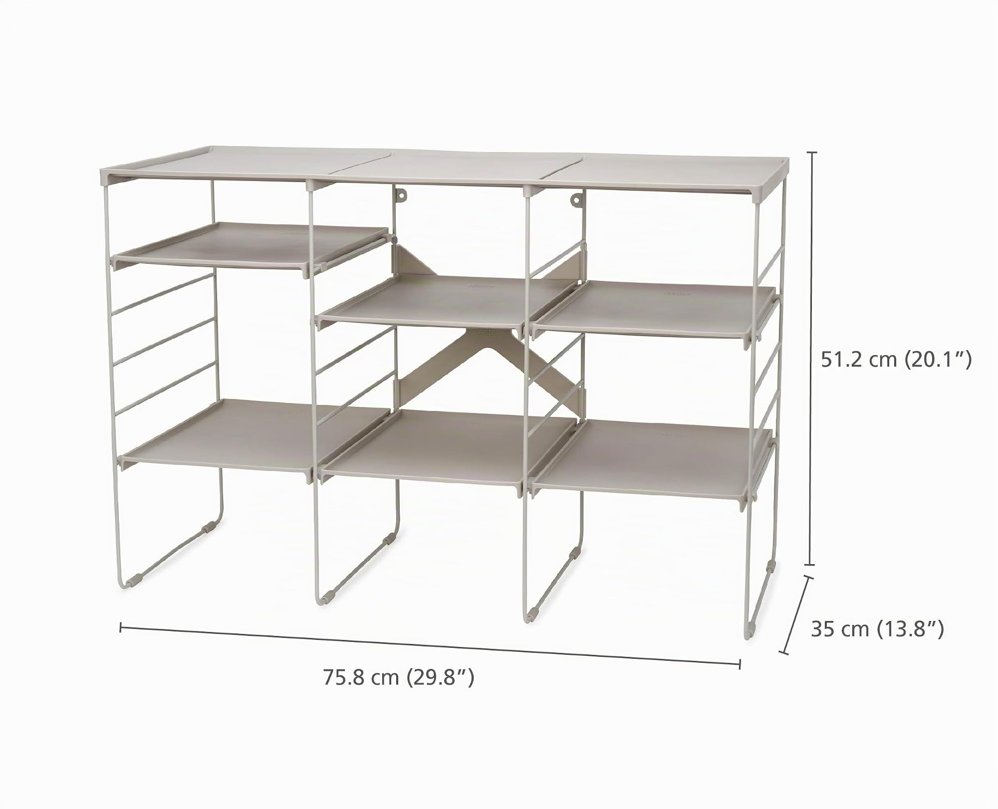joseph-joseph-level-verstellbares-schuhregal-stahlrahmen-f-r-bis-zu-12-paar-schu image 6