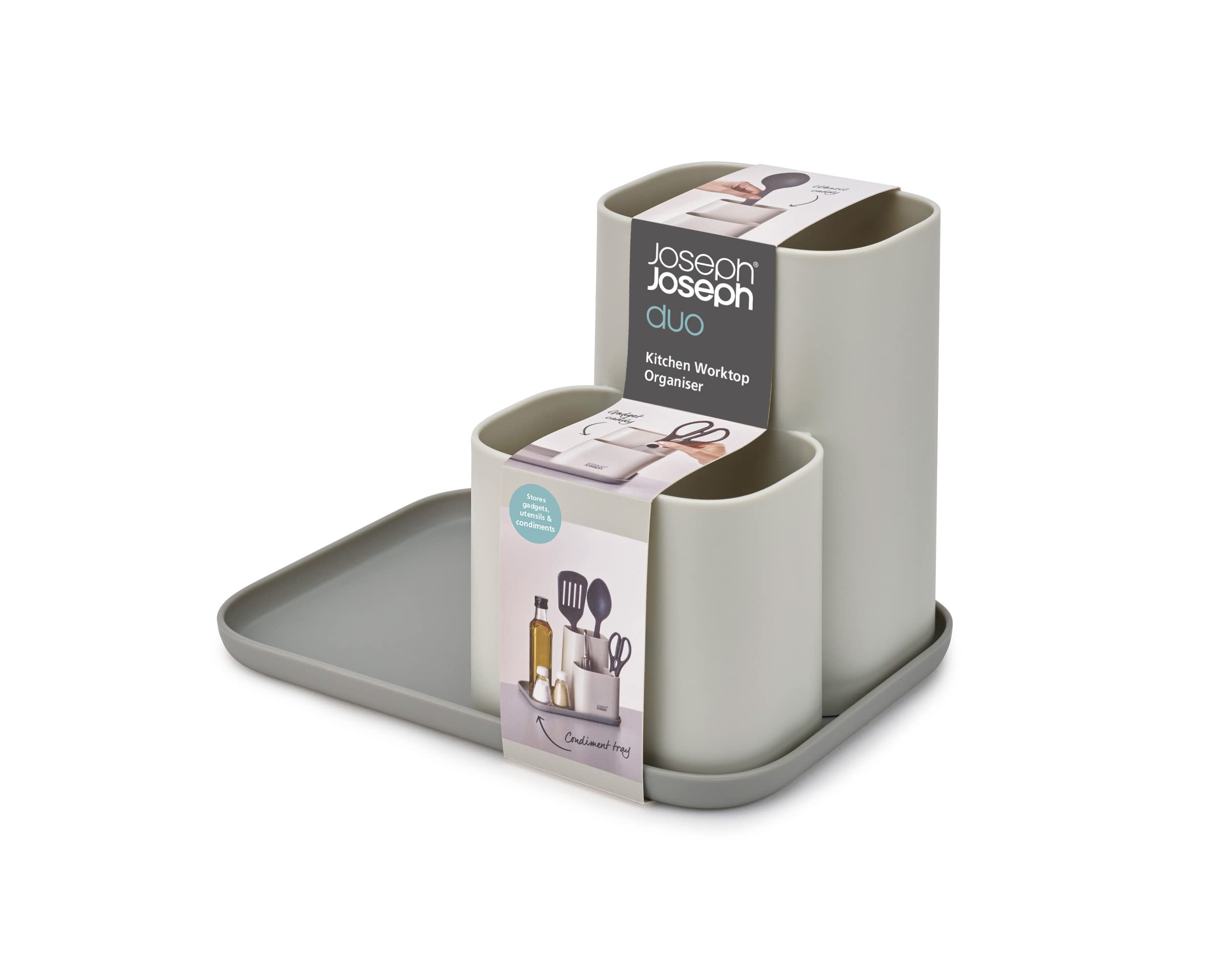 joseph-joseph-duo-k-chenarbeitsplatten-organizer-mit-abtropfschale-f-r-utensilie image 2