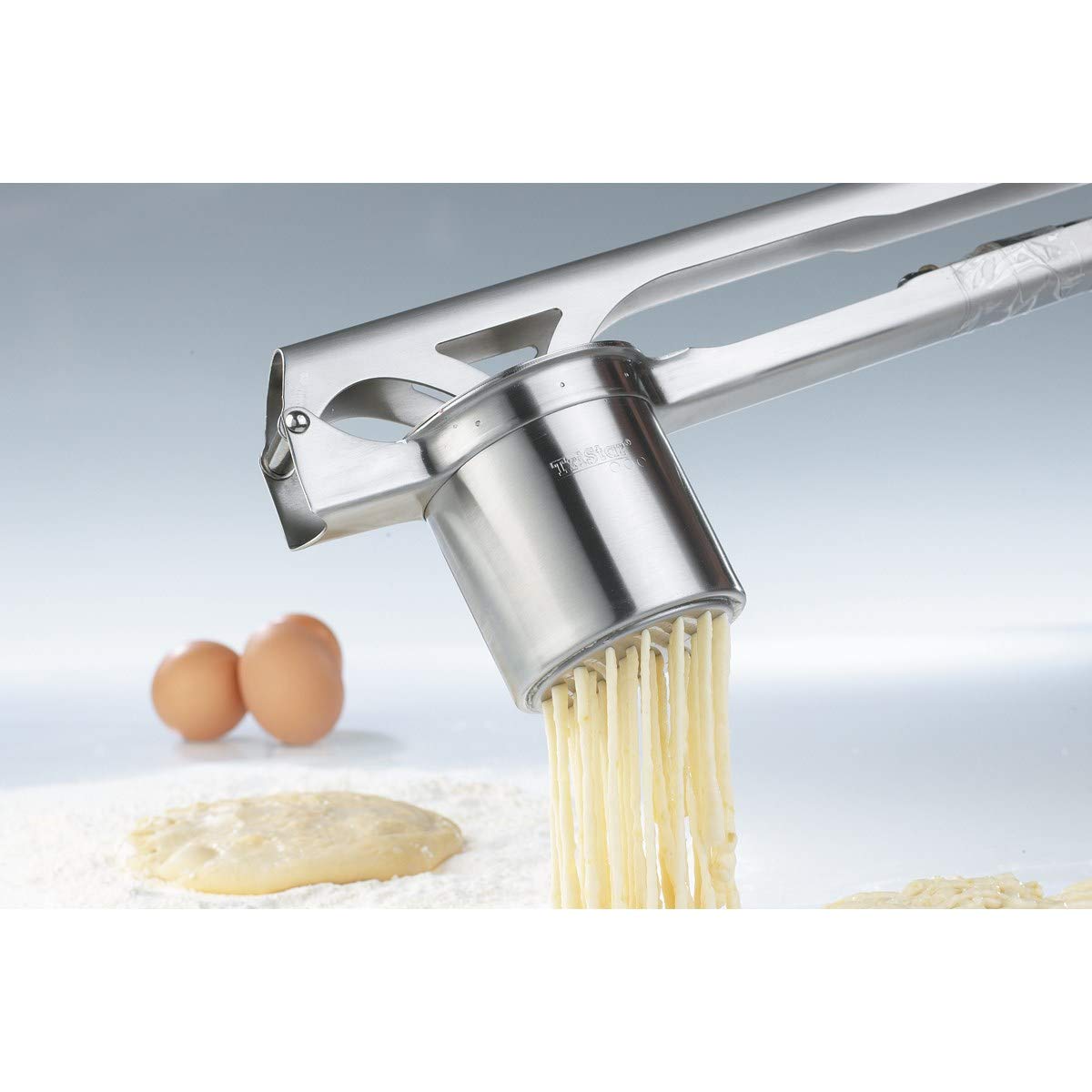 gefu-tri-star-kartoffel-sp-tzlepresse-edelstahlpresse-mit-3-lochscheiben-f-r-spa image 2