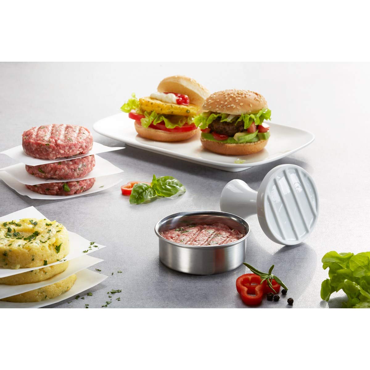gefu-spark-hamburgerpresse-mini-edelstahl-burgerpresse-7-8-cm-f-r-60-g-patties image 4