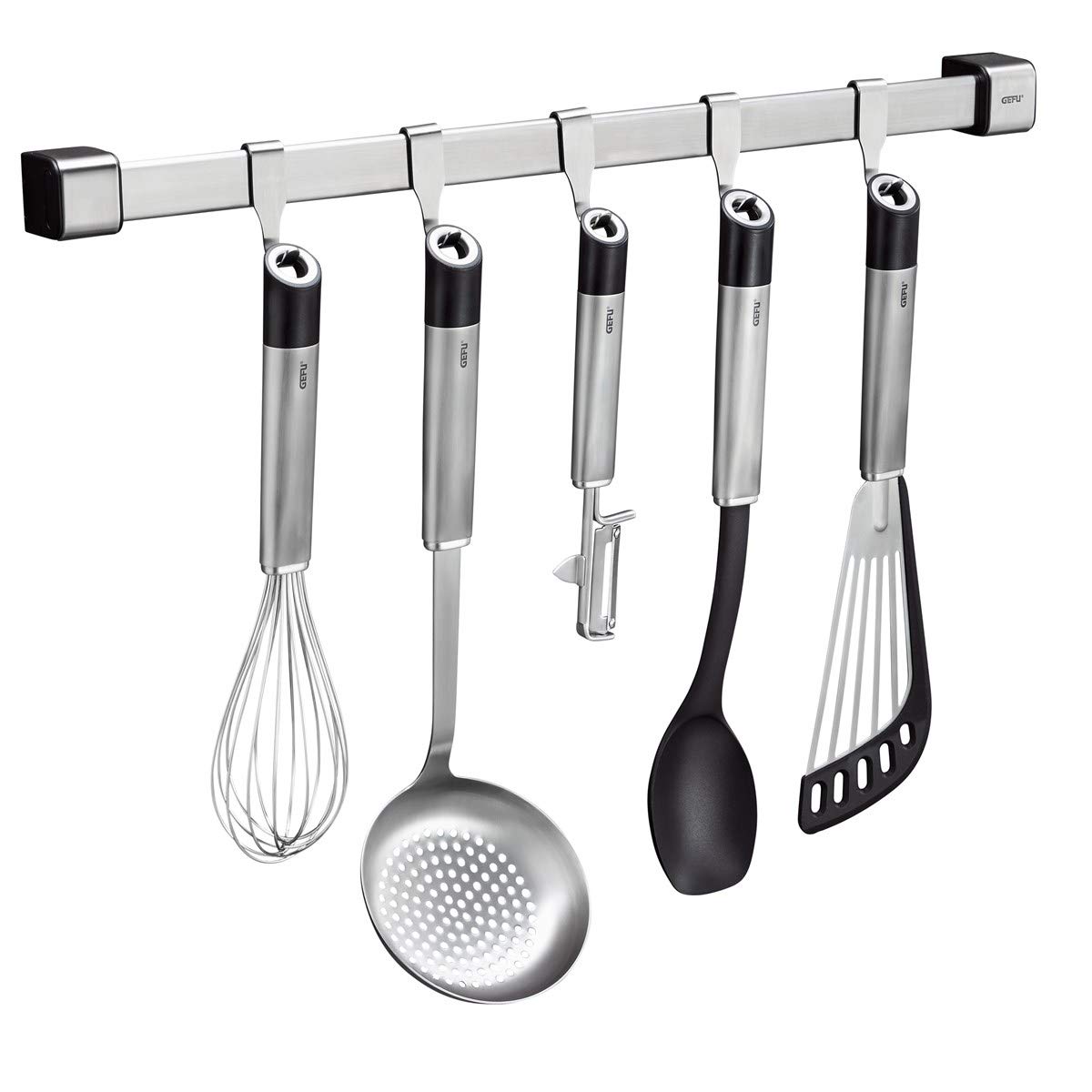 gefu-k-chenleiste-smartline-50-cm-erweiterbare-edelstahl-wandhalterung-mit-verbi image 1