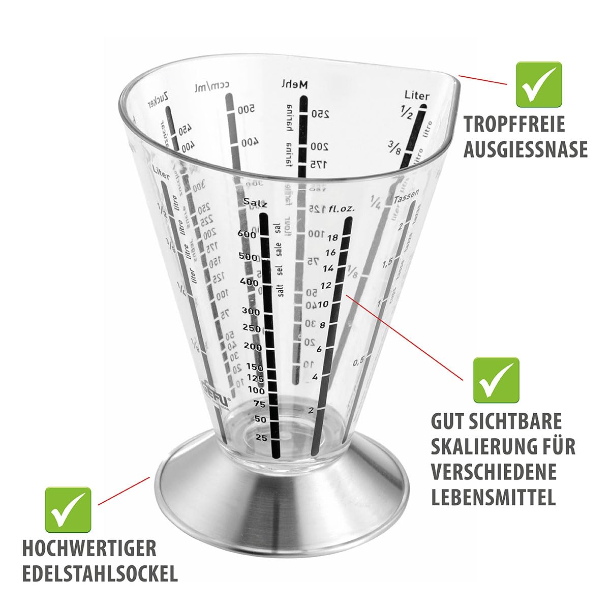 gefu-messbecher-saturas-500-ml-edelstahl-hitzebest-ndig-mit-vielseitiger-skalier image 7