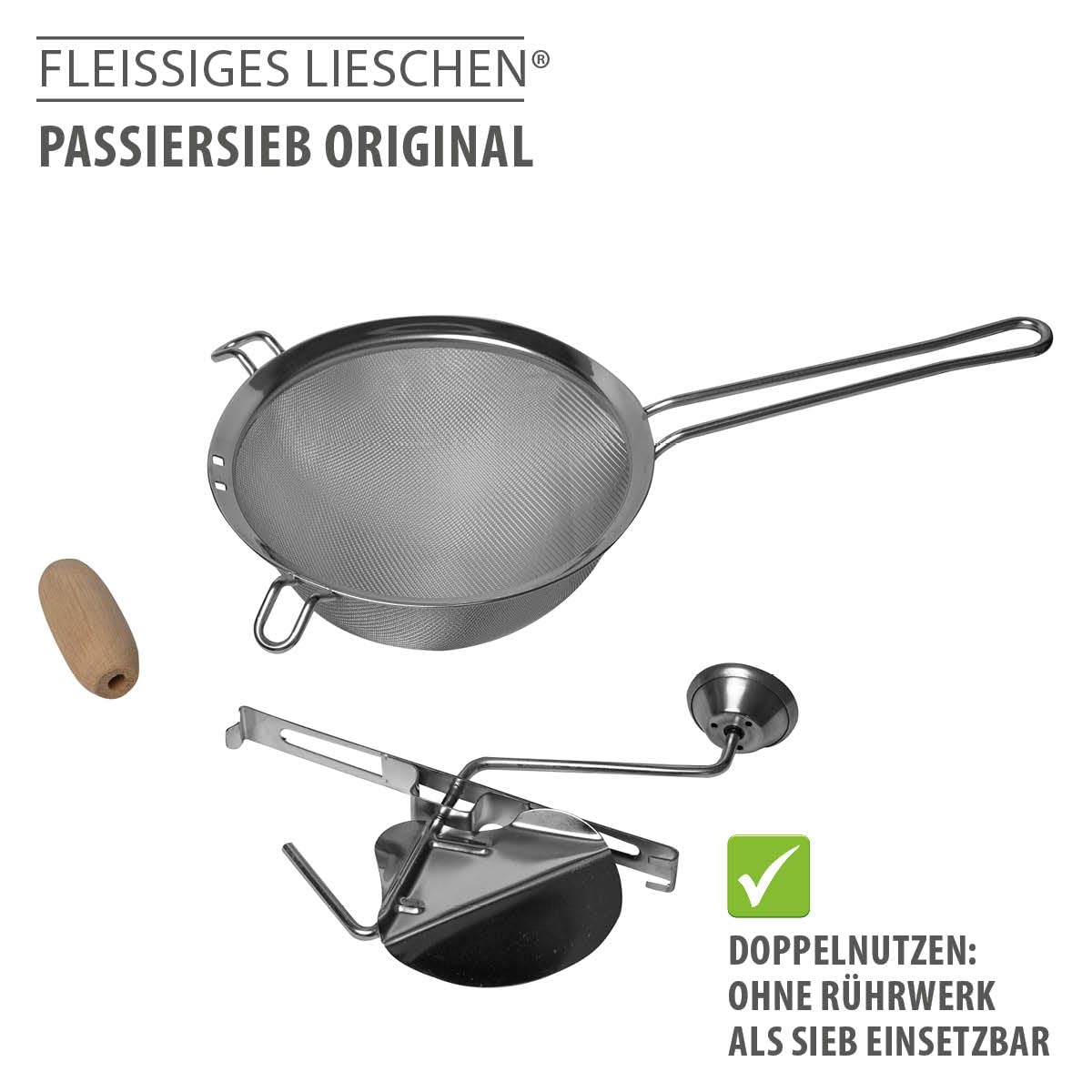 gefu-fleissiges-lieschen-passiersieb-aus-edelstahl-mit-holzgriff-und-herausnehmb image 6