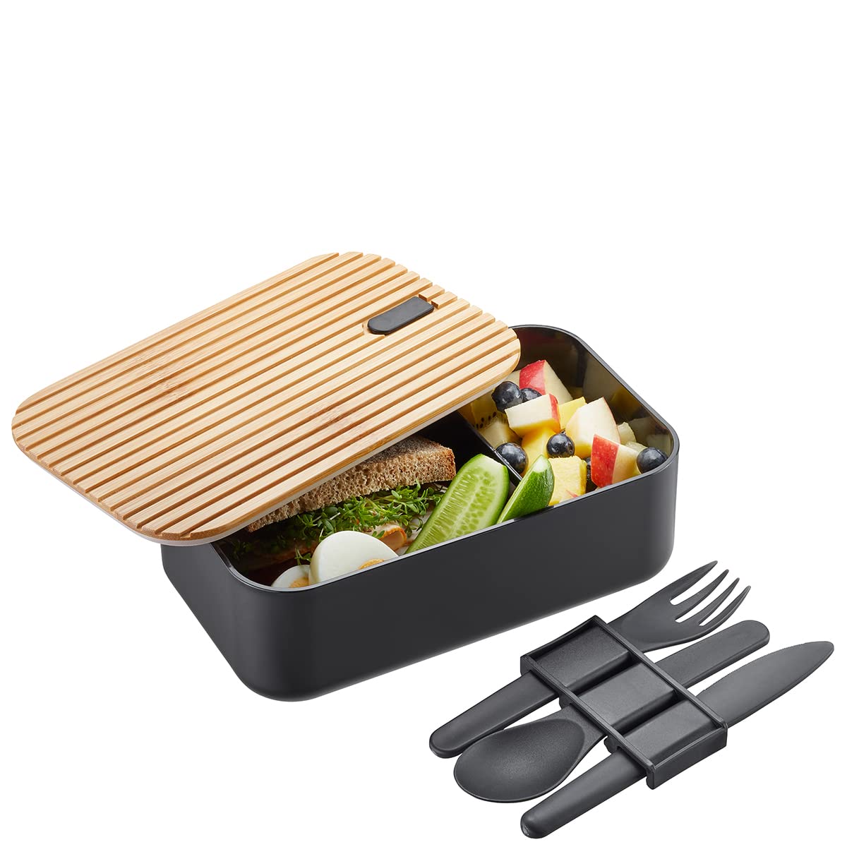 gefu-lunchbox-enviro-1-liter-mit-besteck-set-auslaufsichere-brotdose-f-r-kinder- image 1