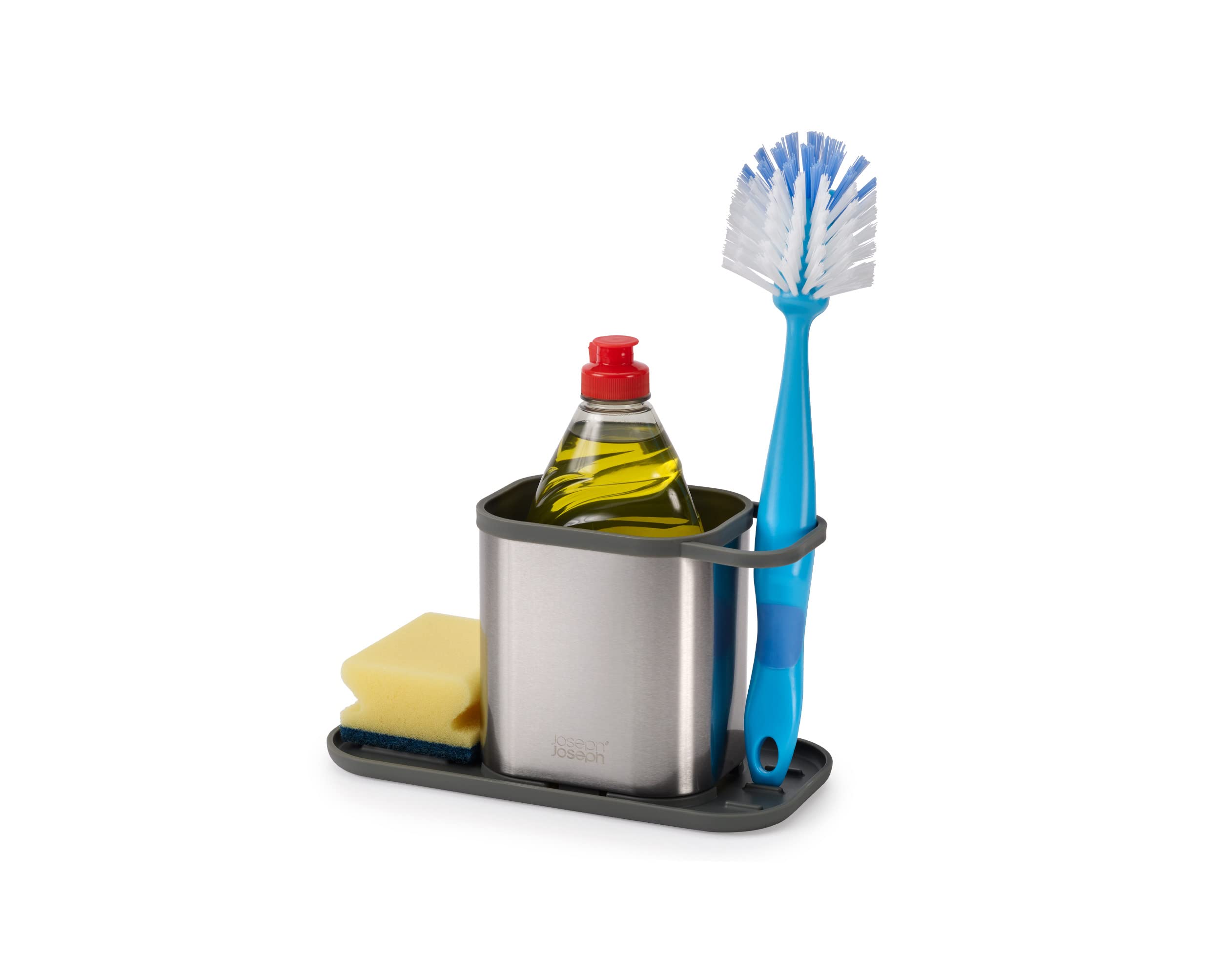 joseph-joseph-duo-sp-lbeckenablage-mit-sp-lmittelpumpe-und-schwammhalter-grau image 6