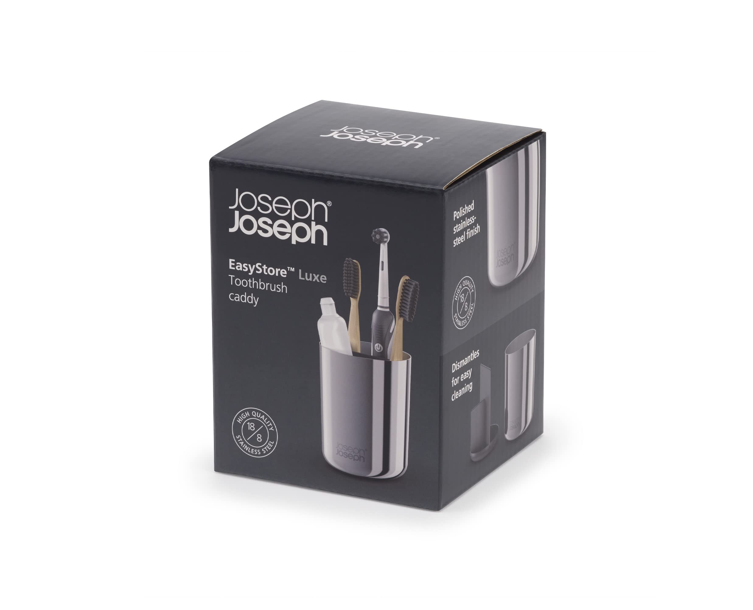 joseph-joseph-easystore-zahnb-rstenhalter-caddy-luxus-edelstahl-mit-unterteilung image 4