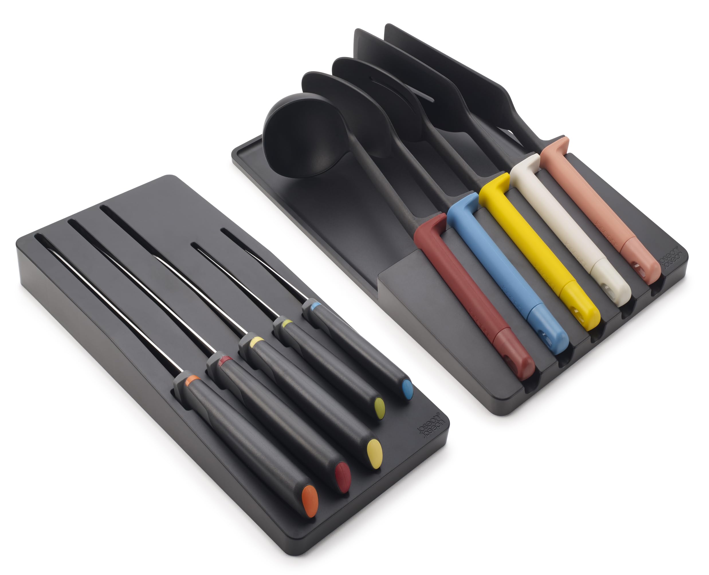 joseph-joseph-elevate-utensilien-messer-10-teiliges-set-mit-schubladen-organizer image 1