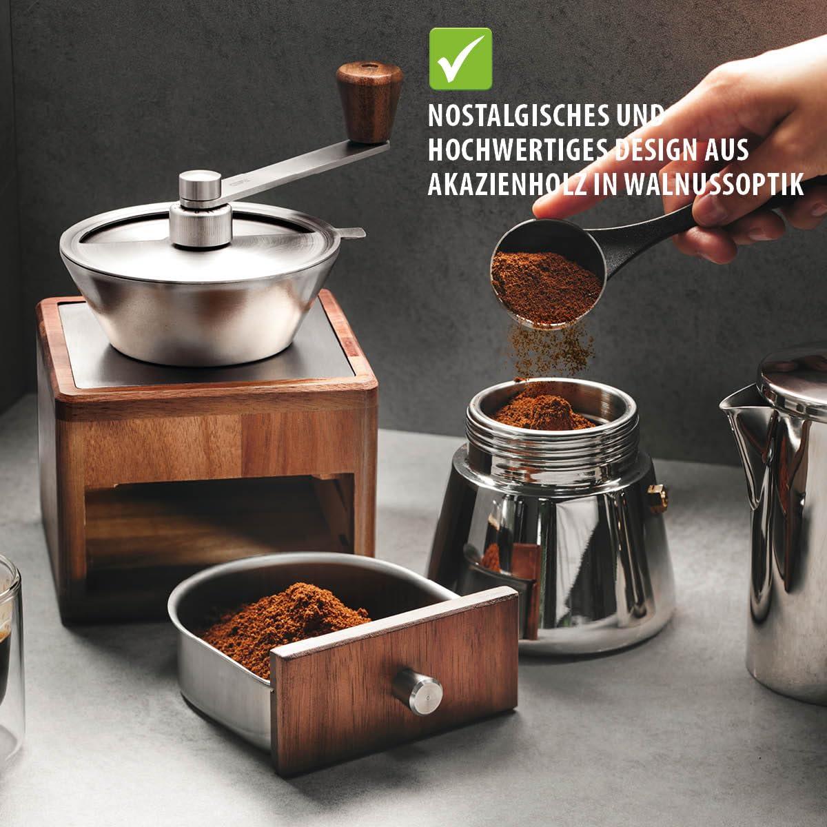 gefu-giro-kaffeem-hle-mit-11-stufigem-keramikmahlwerk-und-mahlgrad-skala image 5