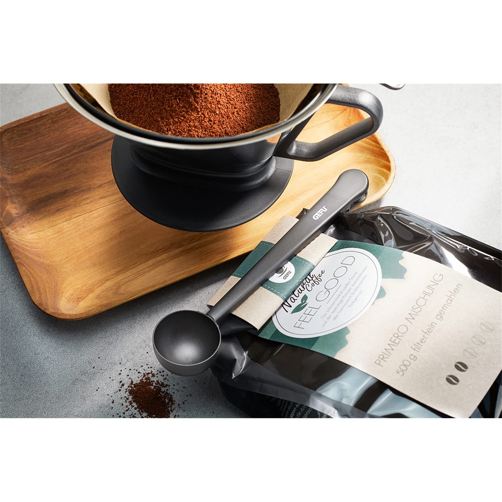 gefu-kaffeema-clippo-7g-portionierl-ffel-mit-clip-zum-luftdichten-verschlie-en-e image 2