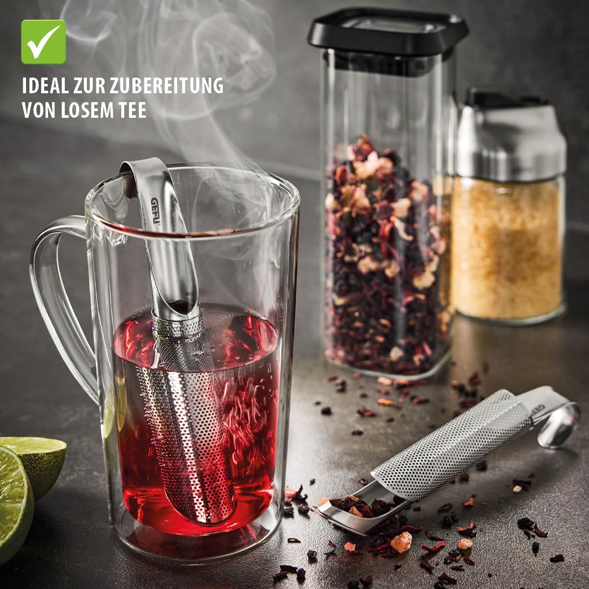 gefu-t-stick-teefilter-hochschiebbares-sieb-f-r-losen-tee-kr-uter-und-gew-rze image 3