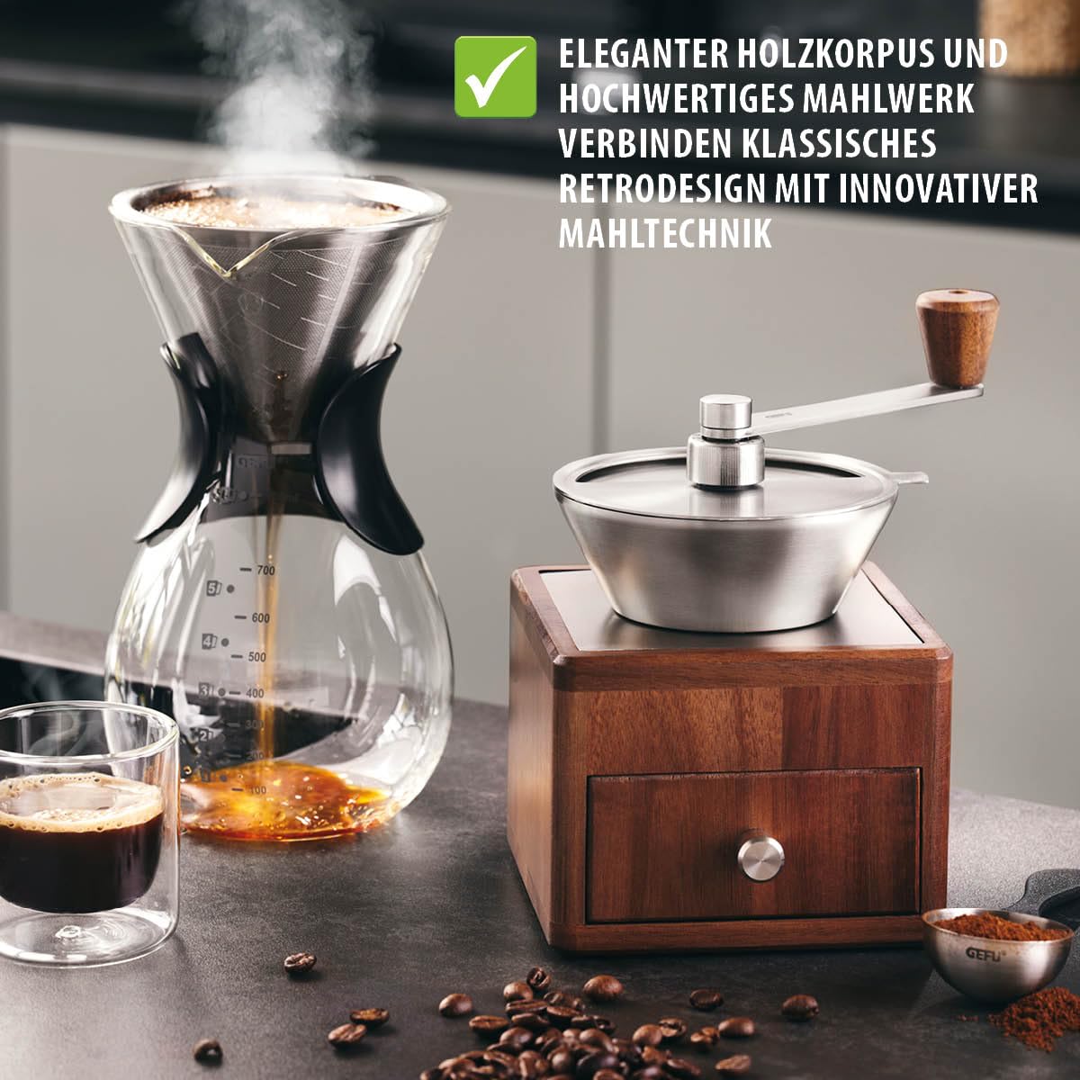 gefu-giro-kaffeem-hle-mit-11-stufigem-keramikmahlwerk-und-mahlgrad-skala image 3