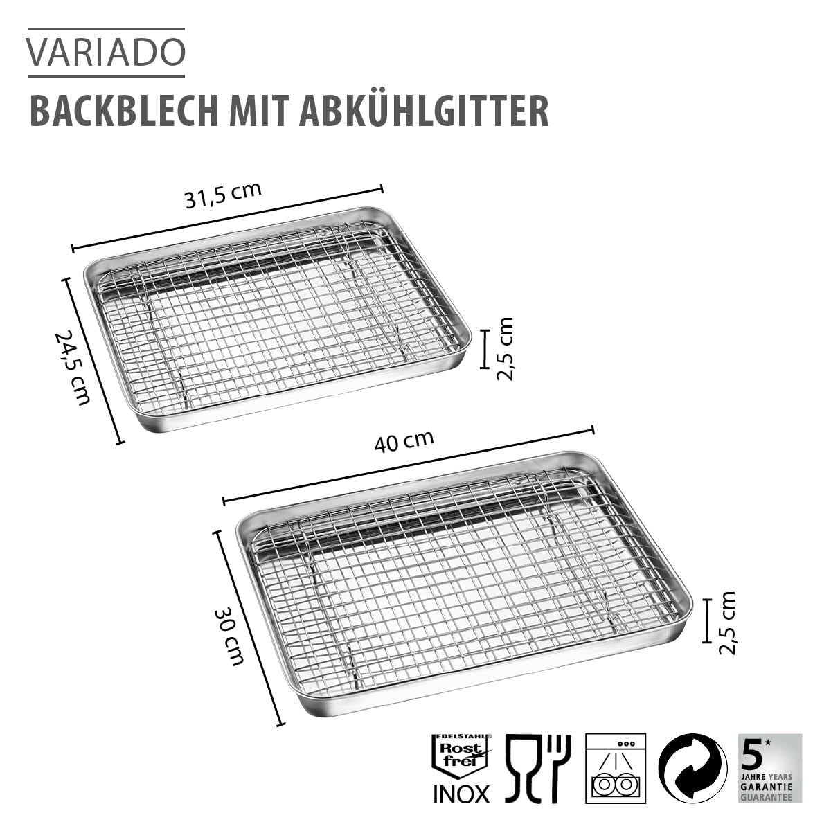 gefu-variado-backblech-40-5-cm-mit-edelstahl-abk-hlgitter-backen-k-hlen-abtropfe image 2