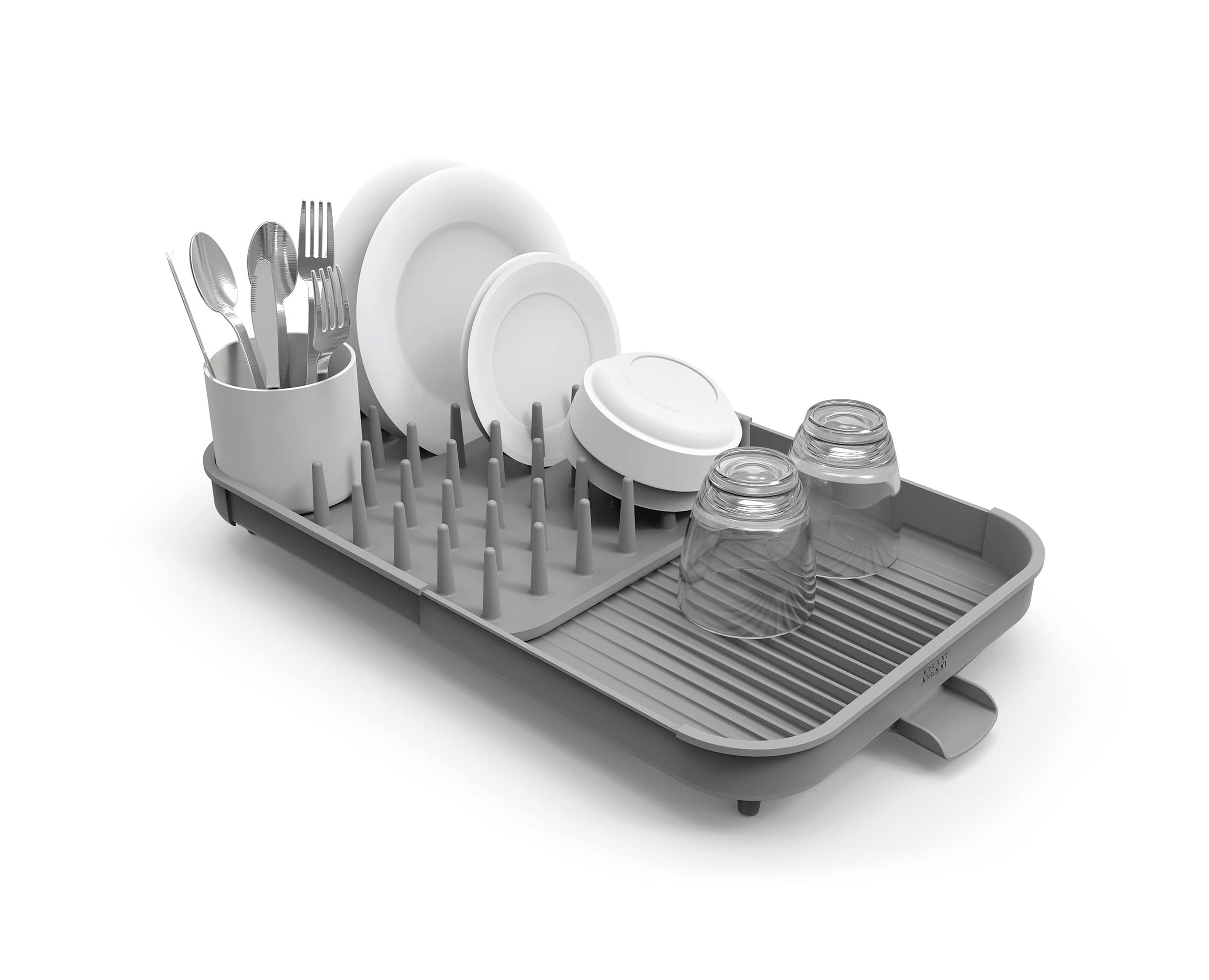joseph-joseph-duo-erweiterbarer-abtropfst-nder-mit-utensilientopf-und-abtropfstu image 1