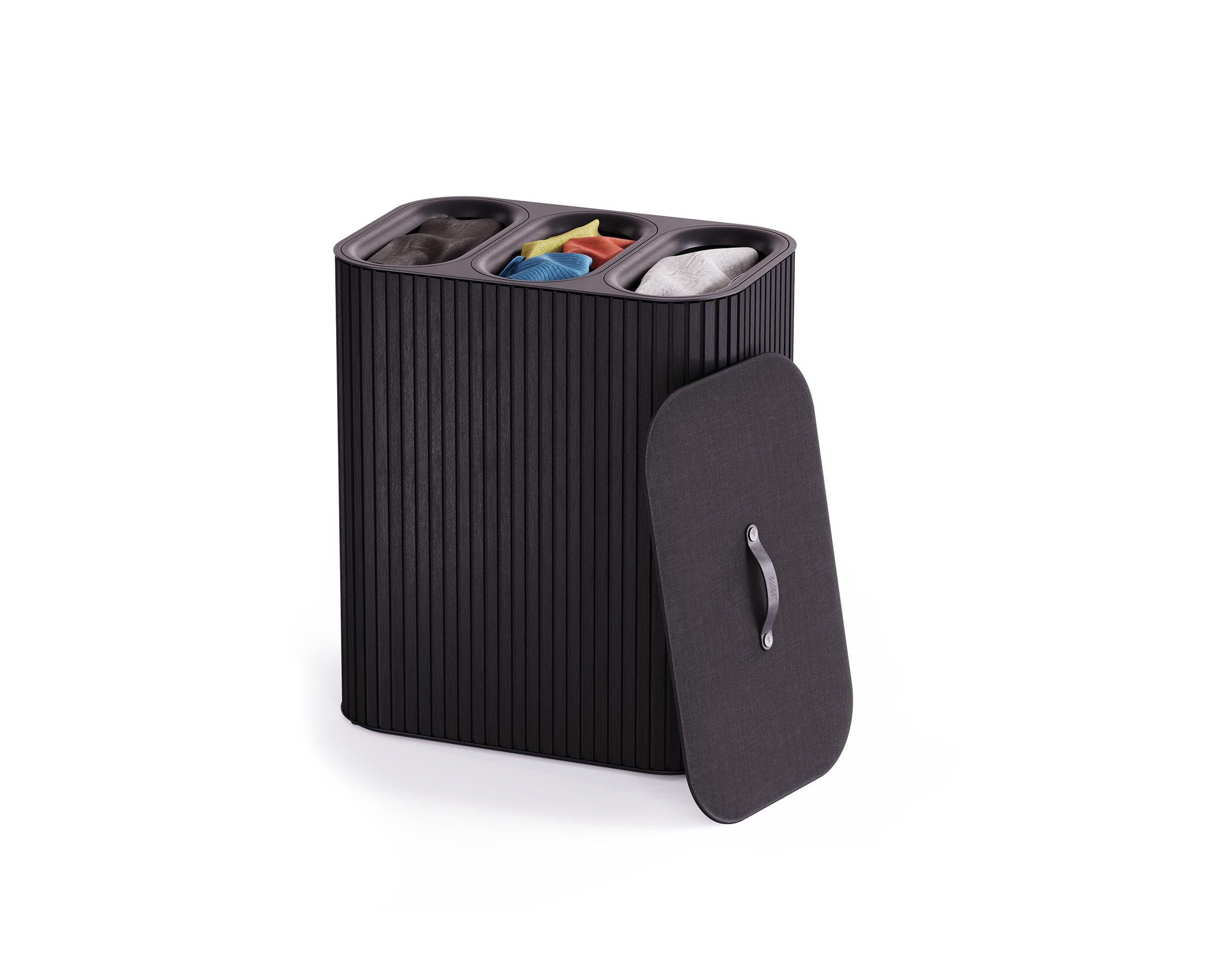 joseph-joseph-tota-luxe-90l-w-schekorb-schwarz-doppelter-w-schesammler-mit-2-her image 7