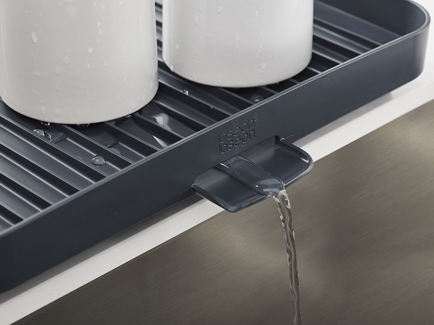 joseph-joseph-y-rack-2-stufiges-abtropfgestell-mit-utensilienhalter-und-wasserab image 3
