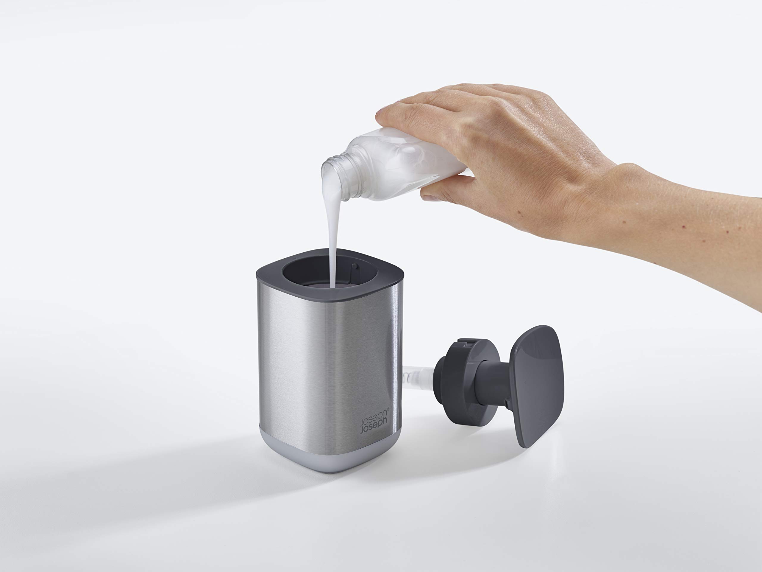 joseph-joseph-presto-seifenspender-aus-edelstahl-mit-easy-push-pumpe-hygienisch- image 4