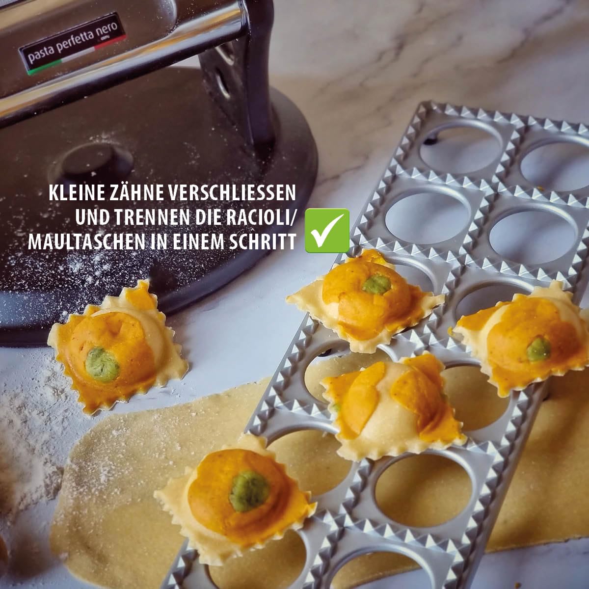 gefu-ravioli-maultaschenbrett-tasca-3-teilig-mit-muldenformer-und-holzrolle-f-r- image 5