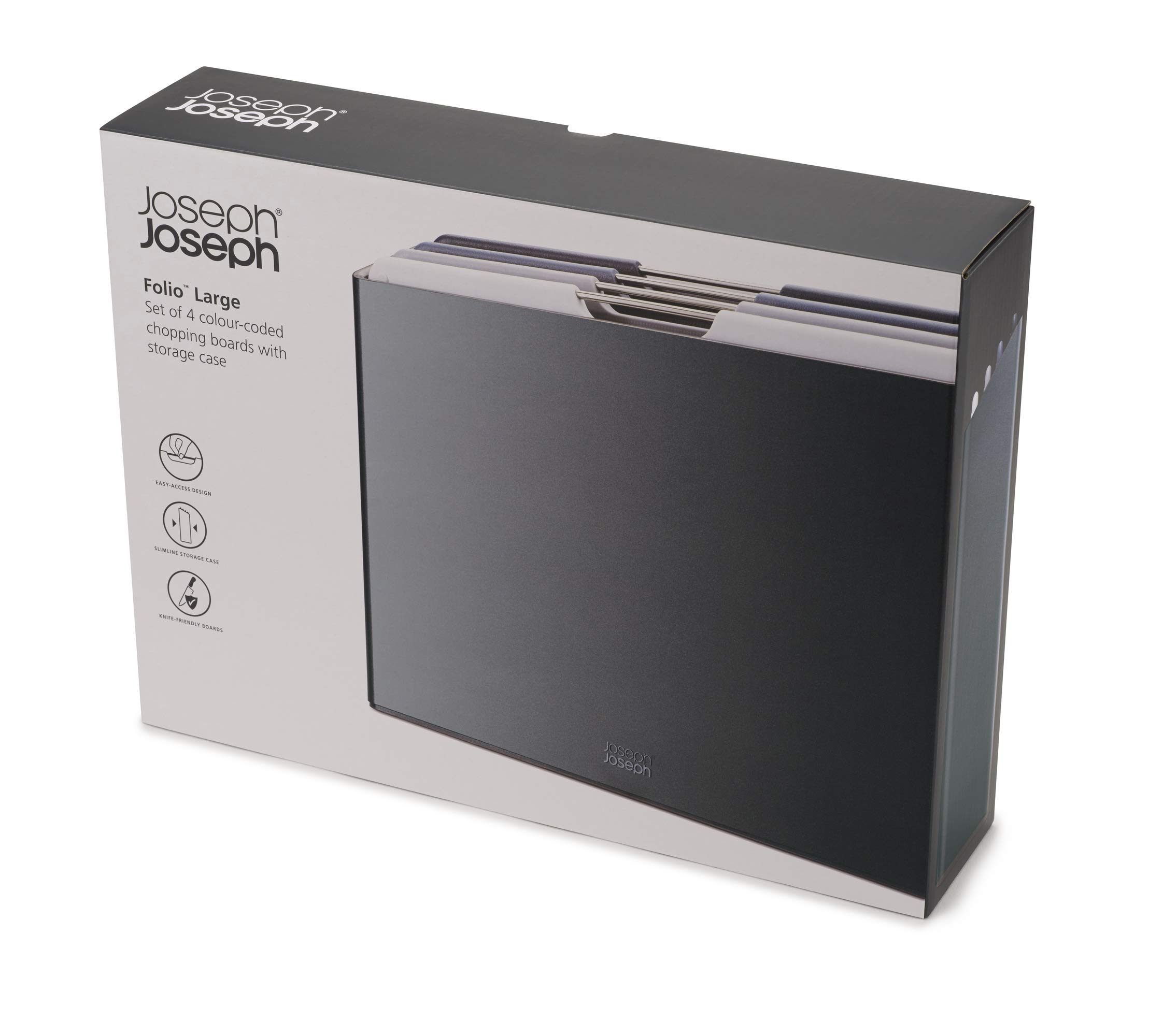 joseph-joseph-folio-gro-es-schneidebrett-set-mit-etui-4-teilig-24-x-34-cm-graphi image 2