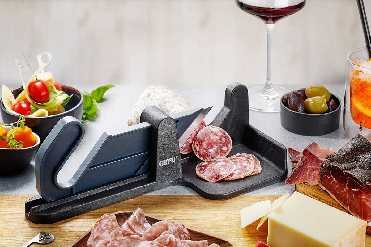 gefu-wurstschneider-tranch-handbetriebener-allesschneider-f-r-salami-schinken-sp image 2