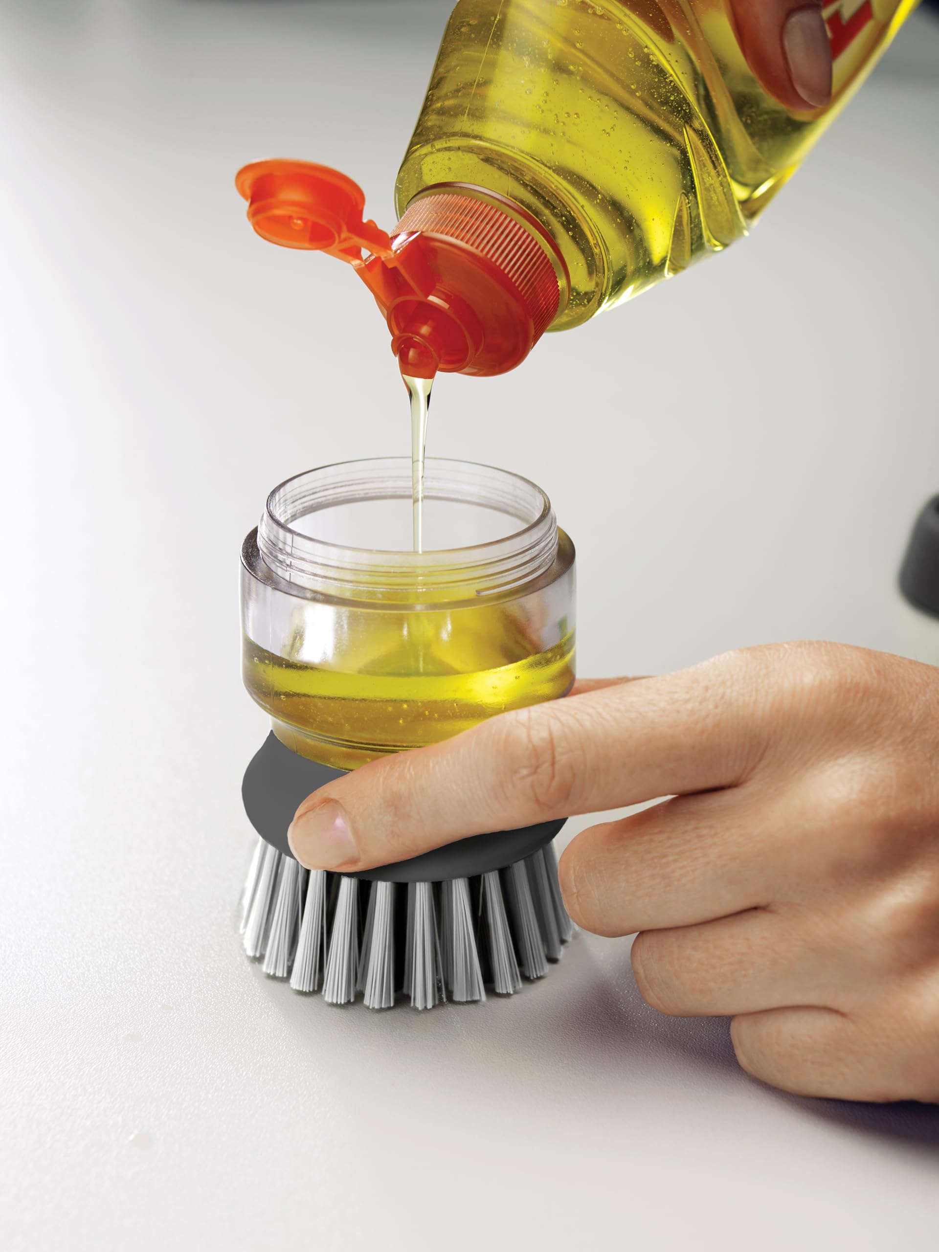 joseph-joseph-palm-scrub-nachf-llbare-sp-lb-rste-mit-seifenspender-und-abtropfst image 3