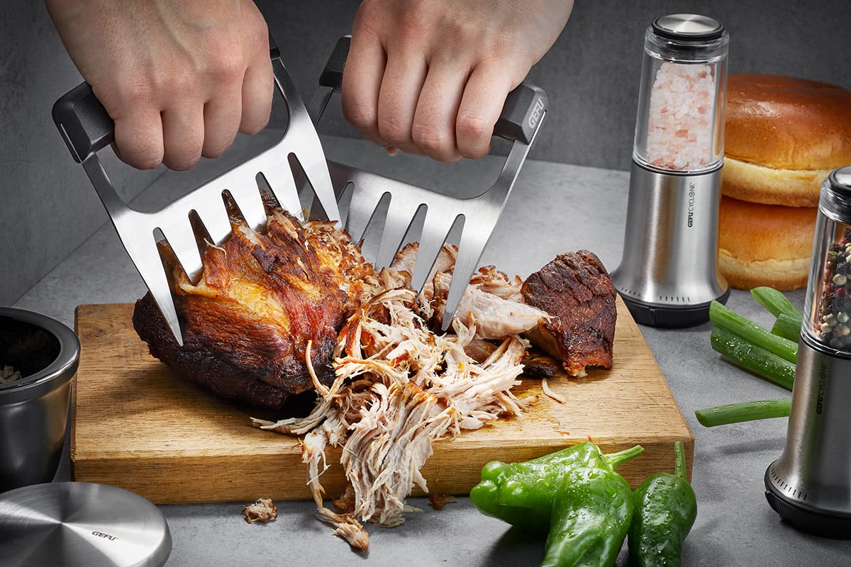 gefu-bbq-fleischkrallen-2er-set-edelstahlkrallen-f-r-pulled-pork-braten image 2