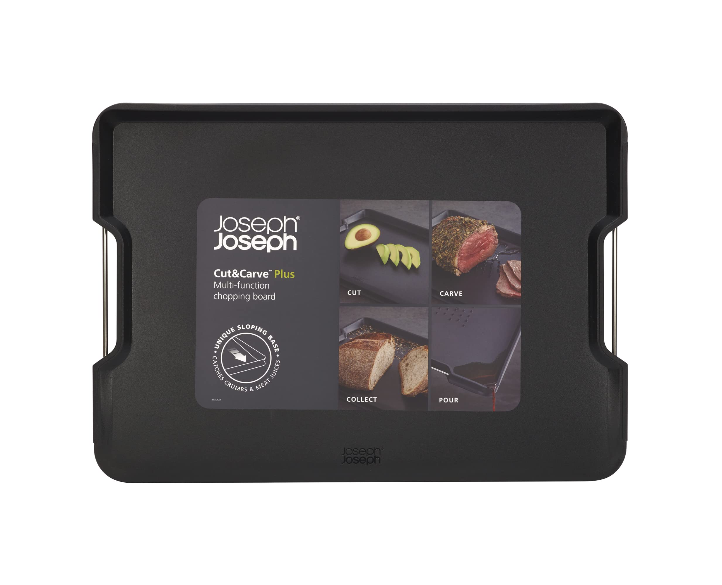 joseph-joseph-cut-carve-plus-schneidebrett-doppelseitig-gro-schwarz image 2