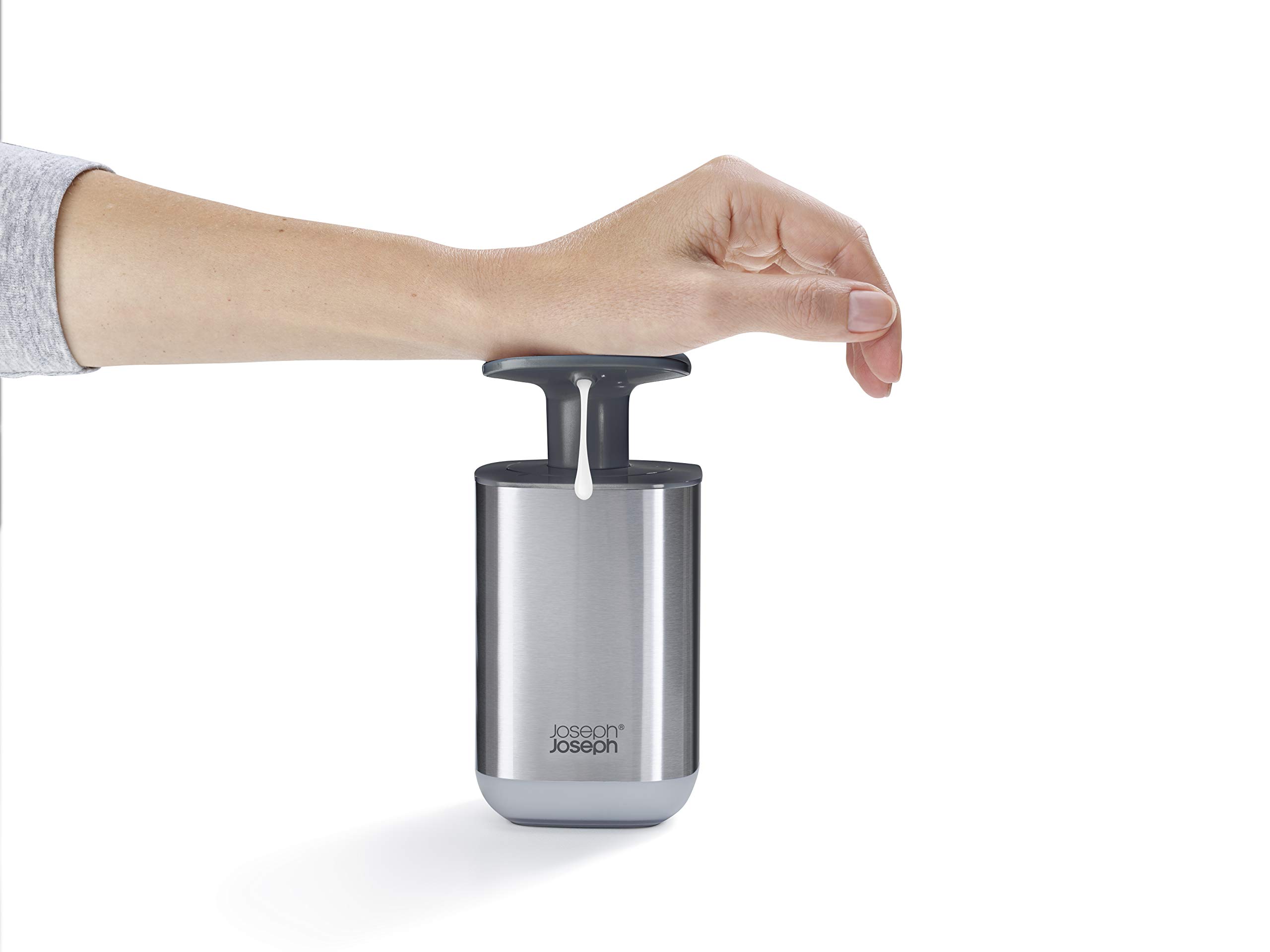 joseph-joseph-presto-seifenspender-aus-edelstahl-mit-easy-push-pumpe-hygienisch- image 3