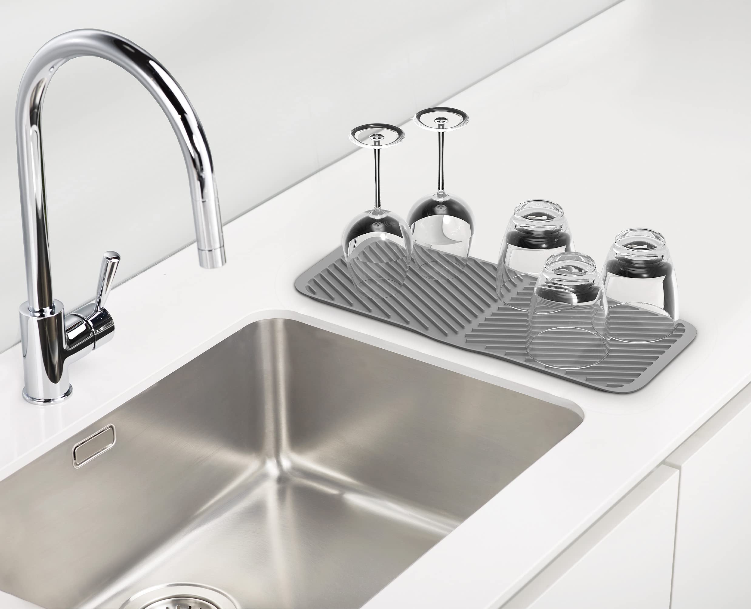 joseph-joseph-duo-faltbare-abtropfmatte-rutschfest-grau image 2