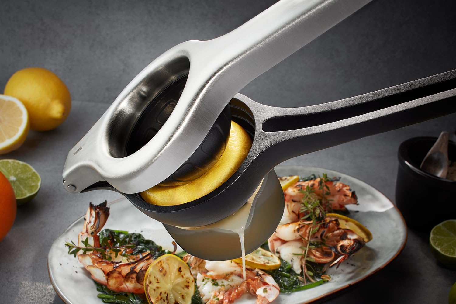 gefu-zitronenpresse-lemon-pro-edelstahl-handpresse-mit-umkehrprinzip-saft-ohne-b image 3
