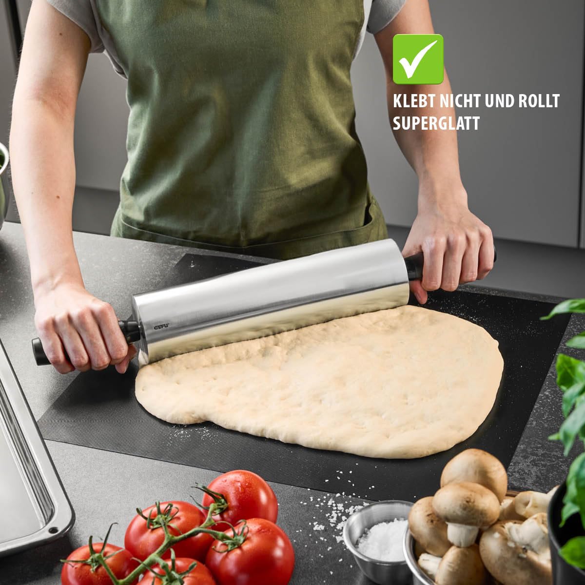 gefu-rotolo-teigroller-aus-edelstahl-mit-kugellager-f-r-pl-tzchen-pizza-fondant- image 4