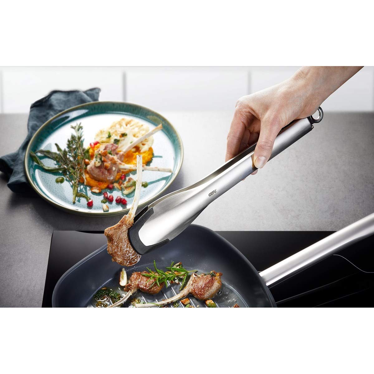 gefu-capto-k-chenzange-mit-silikonlippen-hitzebest-ndig-bis-250-c-f-r-grill-besc image 2