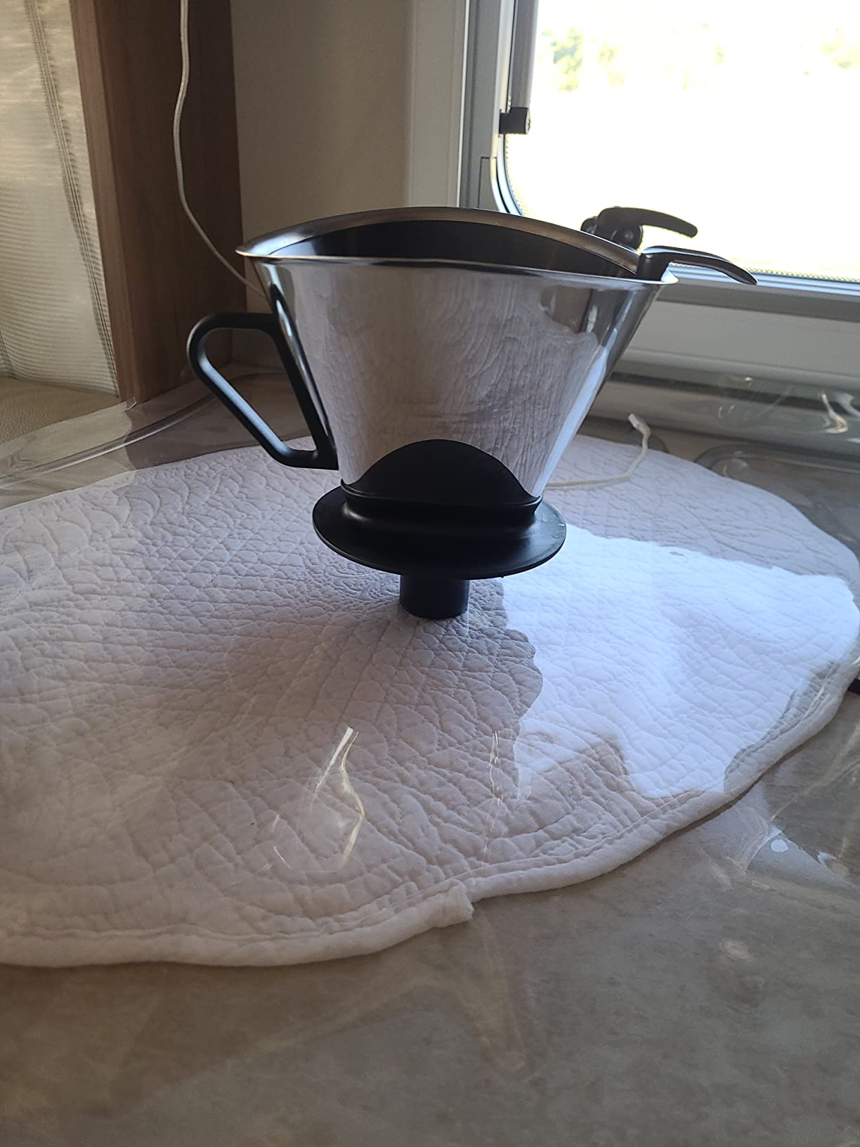 Gut, aber der Kaffeesatz wird nicht immer komplett zurückgehalten
