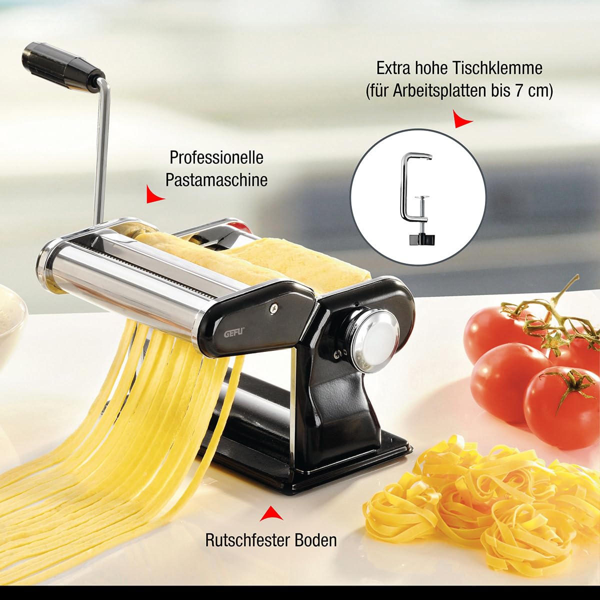 gefu-pasta-perfetta-nero-profi-pastamaschine-f-r-lasagne-tagliolini-tagliatelle- image 2