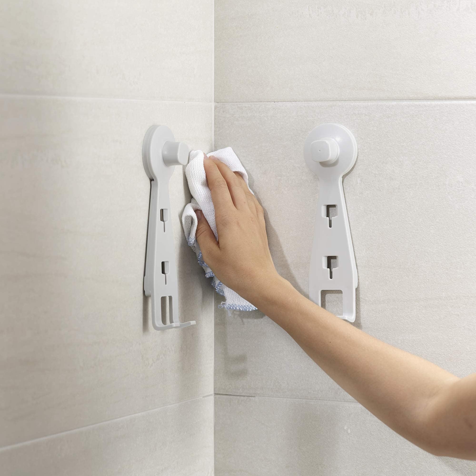 joseph-joseph-easystore-self-draining-corner-shower-caddy-2er-set-wei image 3